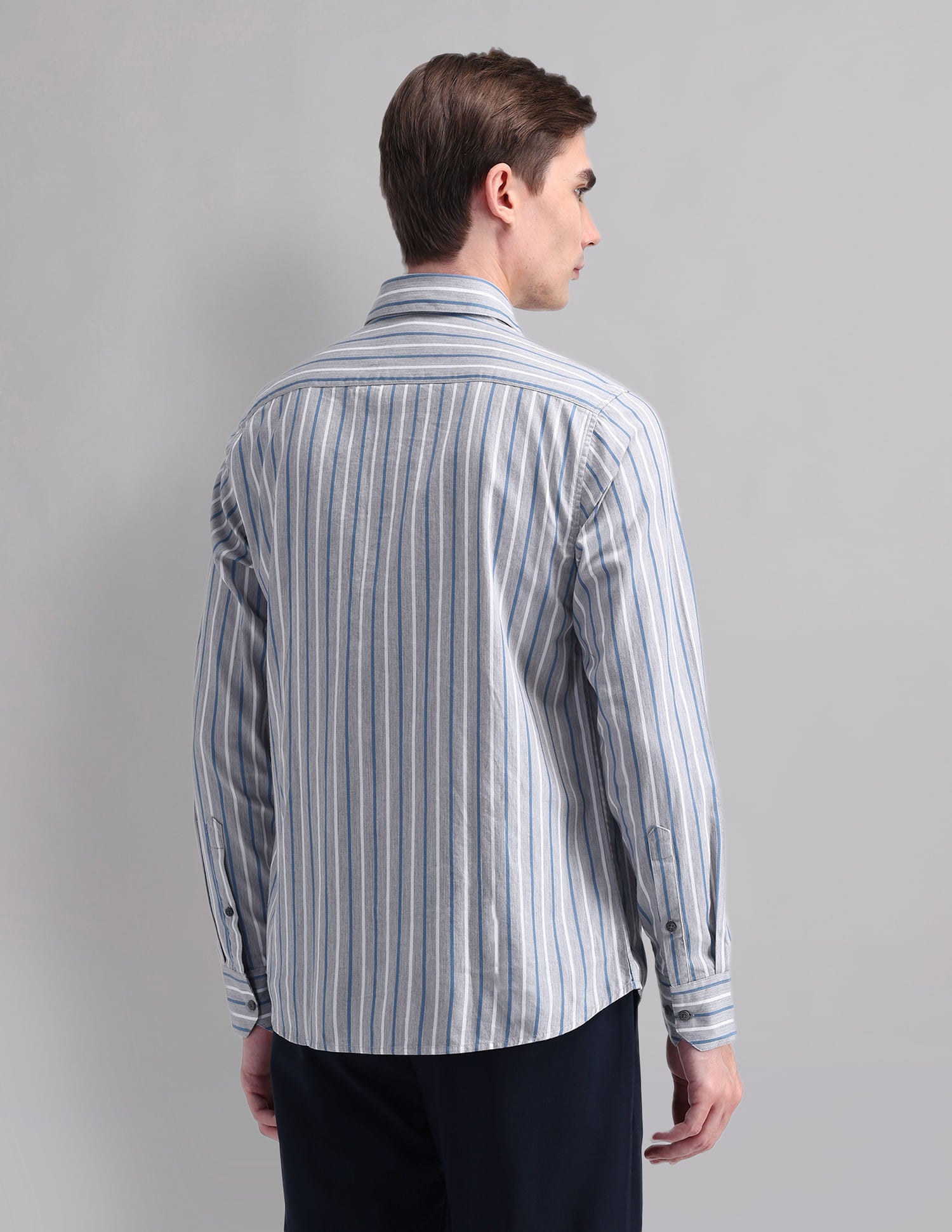 Stylish Modern Slim Fit Striped Shirt