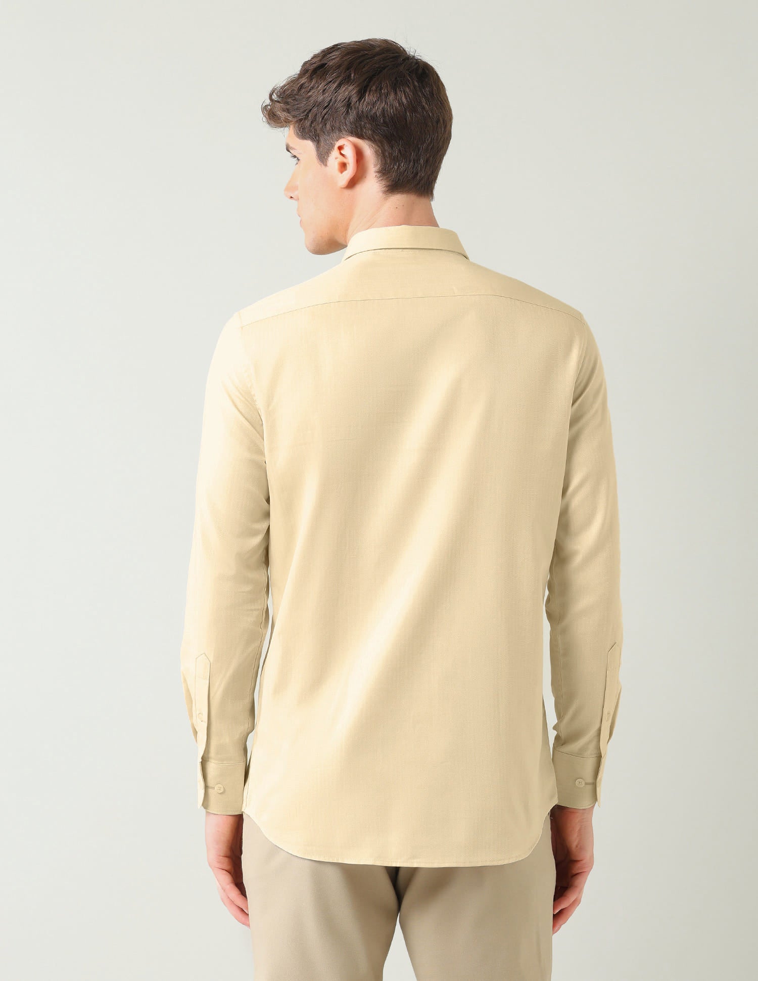 Solid Twill Weave Regular Fit Shirt