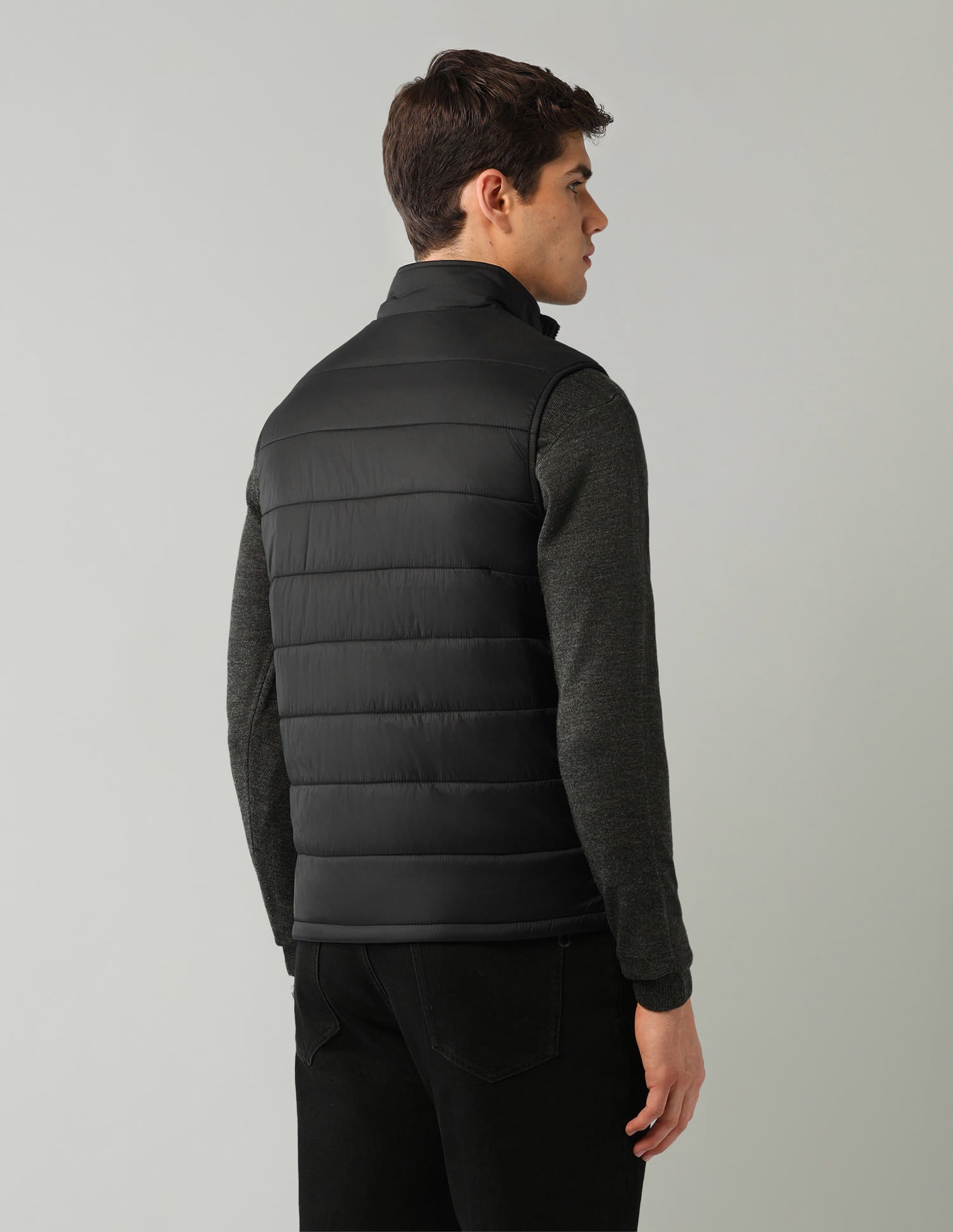 Solid Regular Fit Puffer Jacket