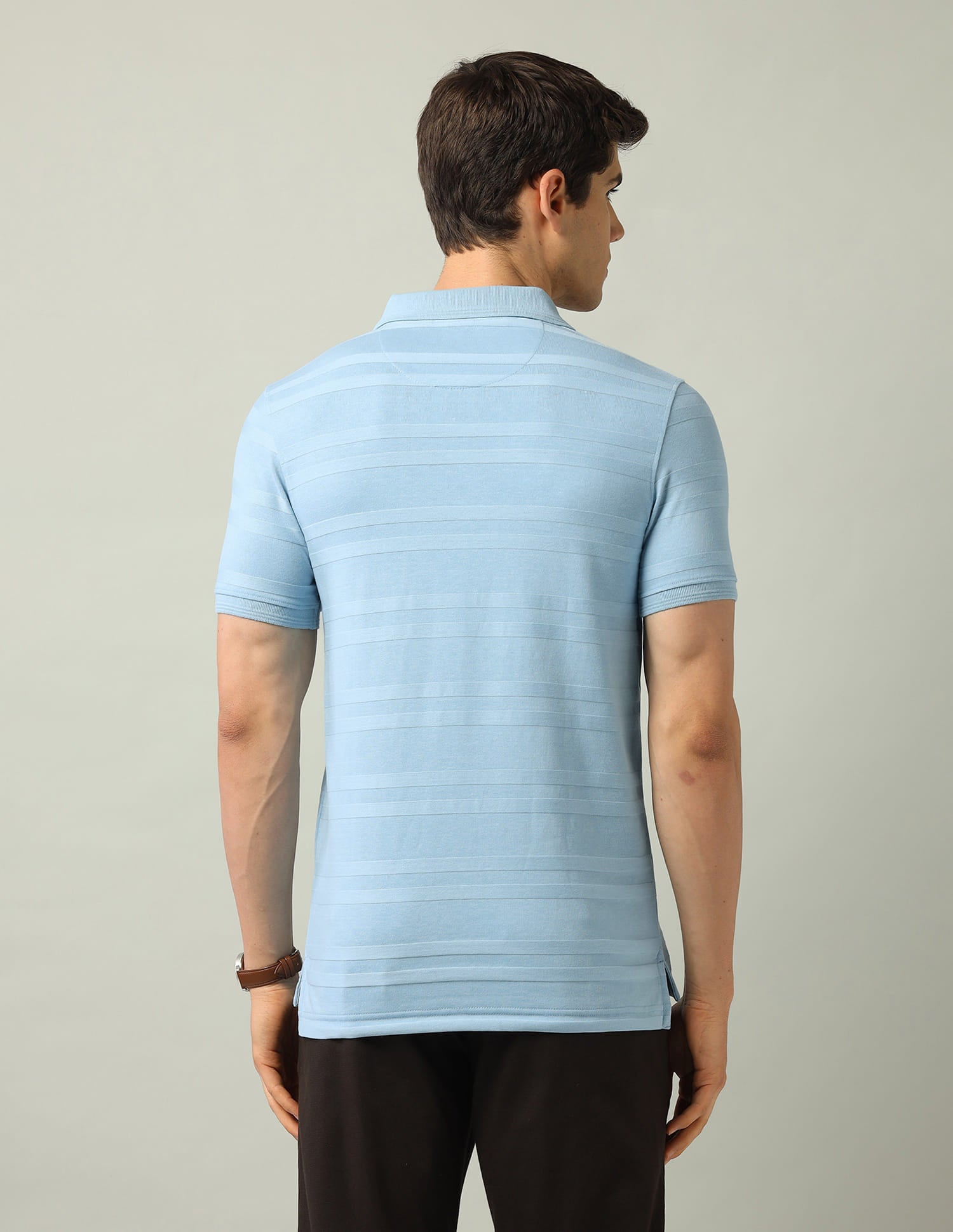 Horizontal Striped Regular Fit Polo Shirt