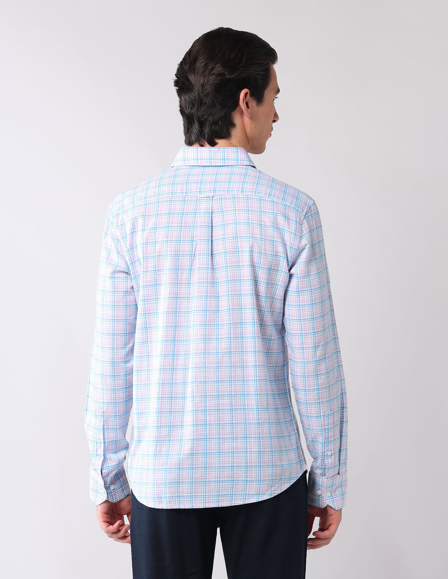 City Chronicles Modern Slim Fit Tartan Checked Shirt