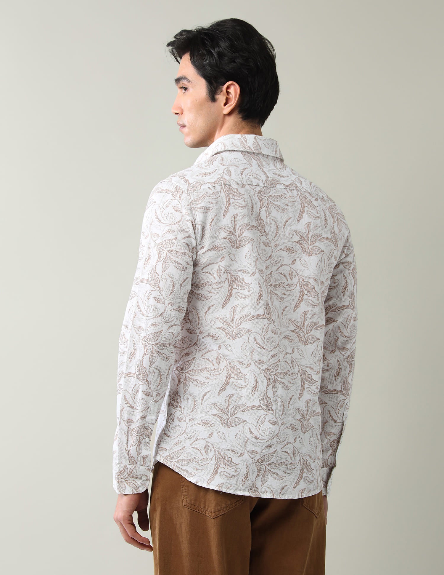 Regular Solid Twill Slim Fit Shirt