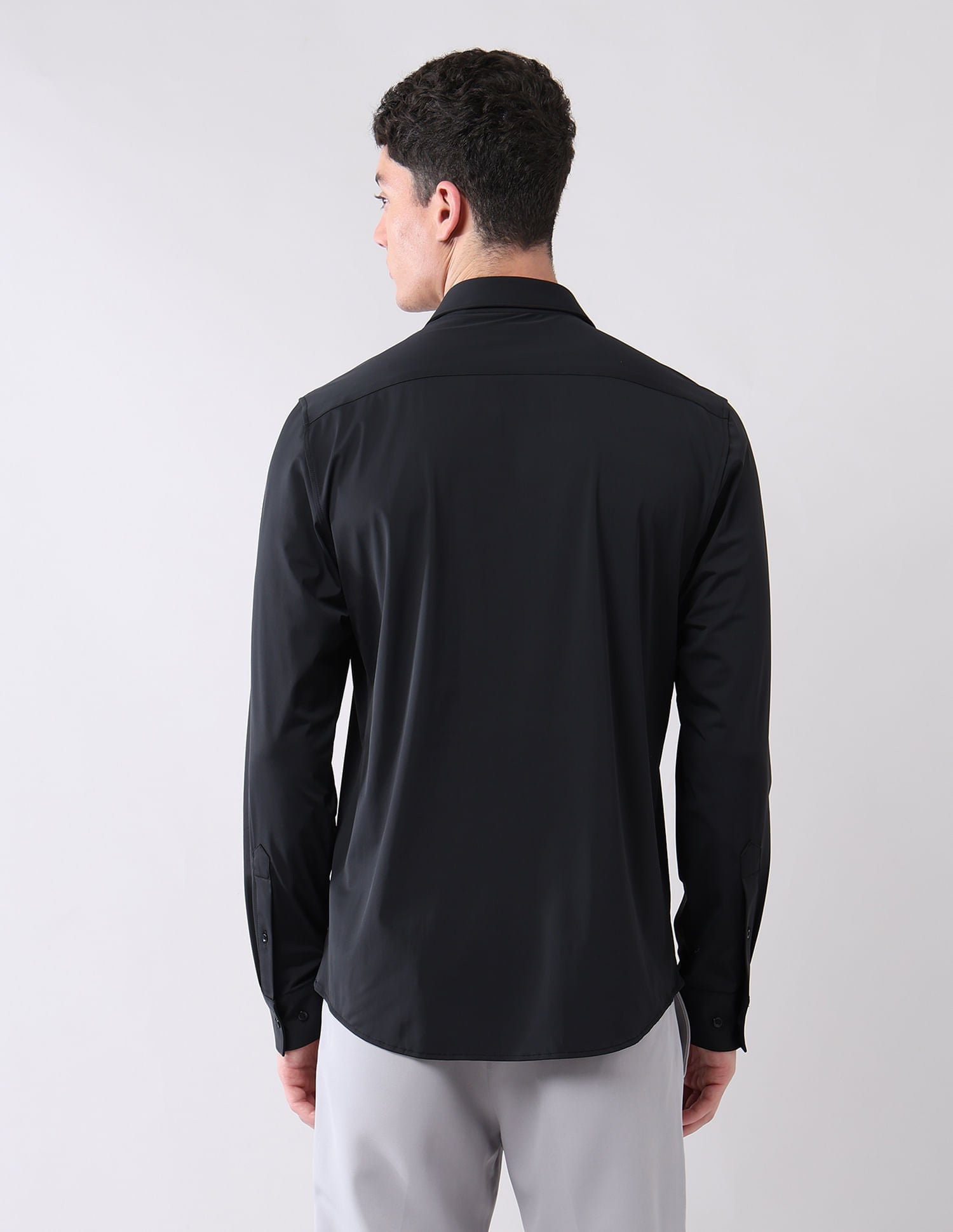 Stylish Hypermove Solid Shirt
