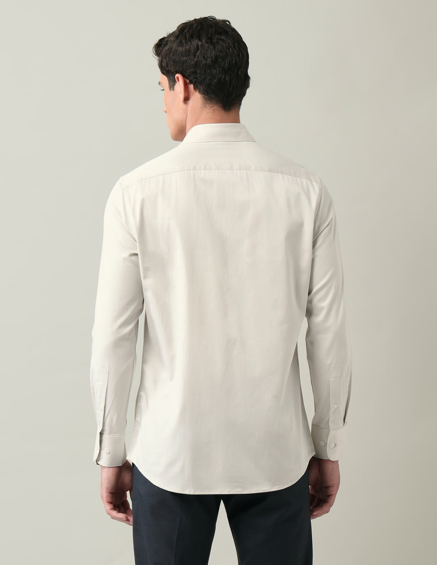 Solid Regular Fit Satin Shirt