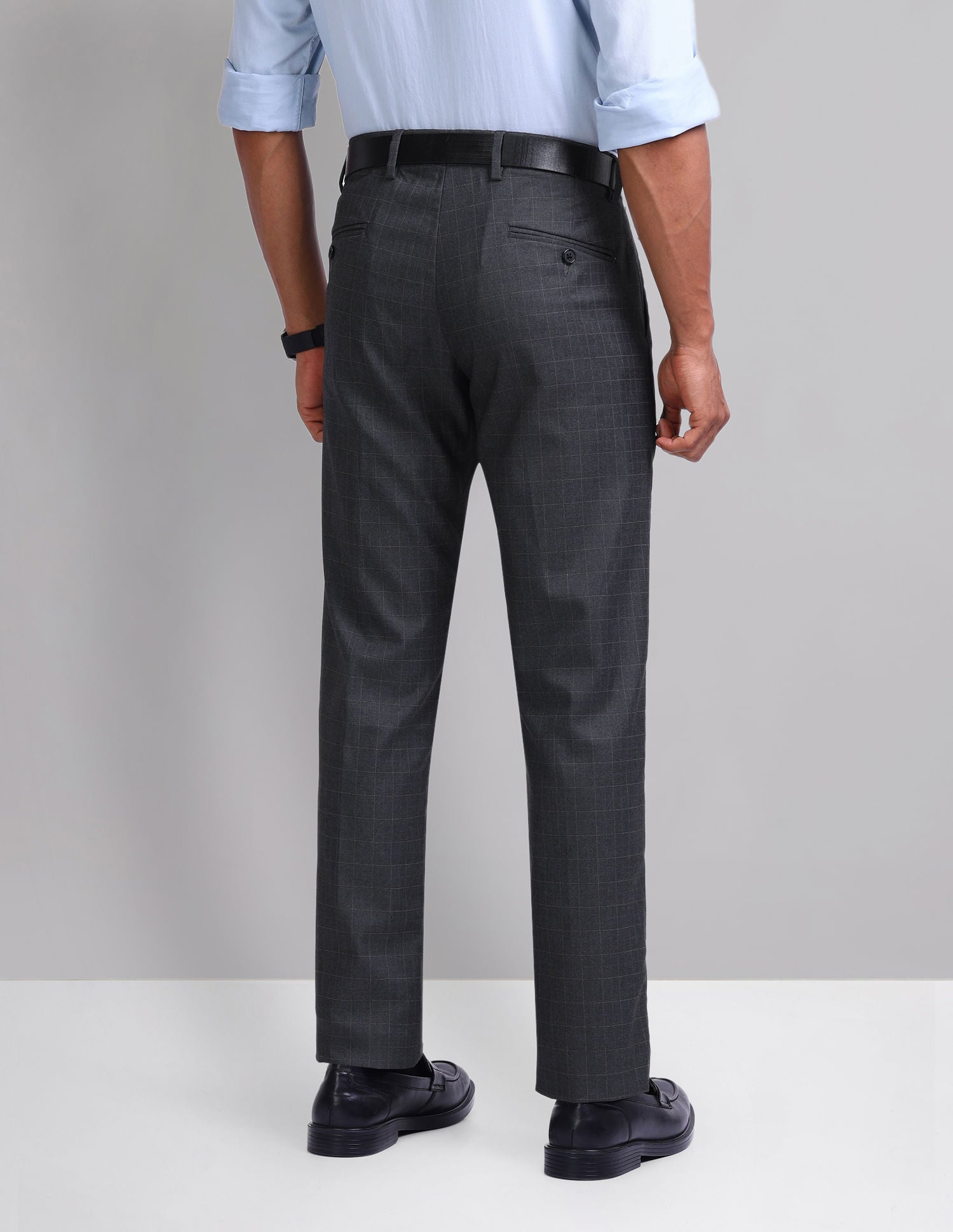 Office Pulse Smart Flex Checked Trousers