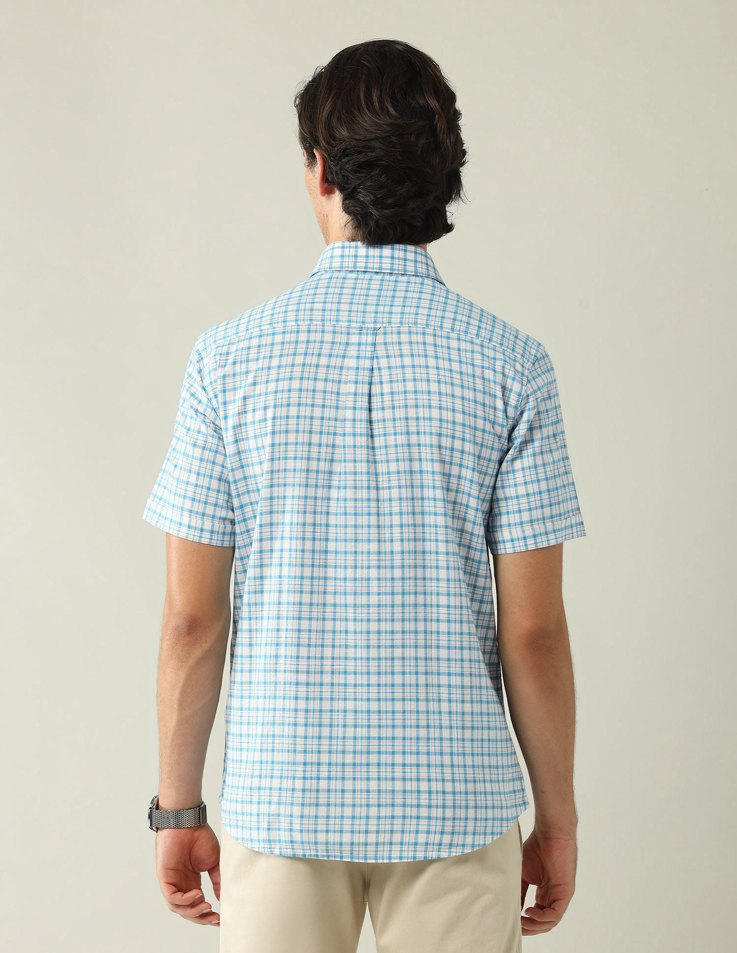 City Chronicles Modern Slim Fit Tartan Checked Shirt