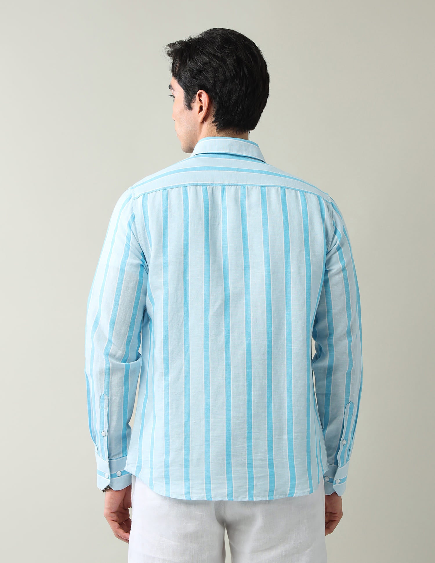 Classic Vertical Striped Slim Fit Shirt