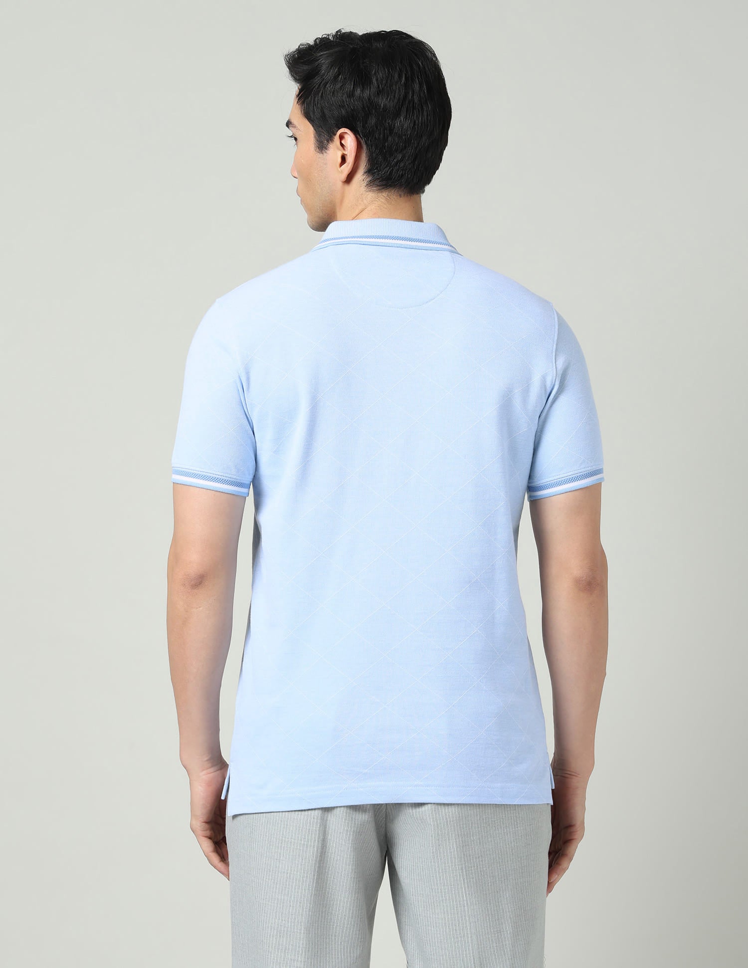 Vintage Cool Geometric Print Slim Fit Polo Shirt