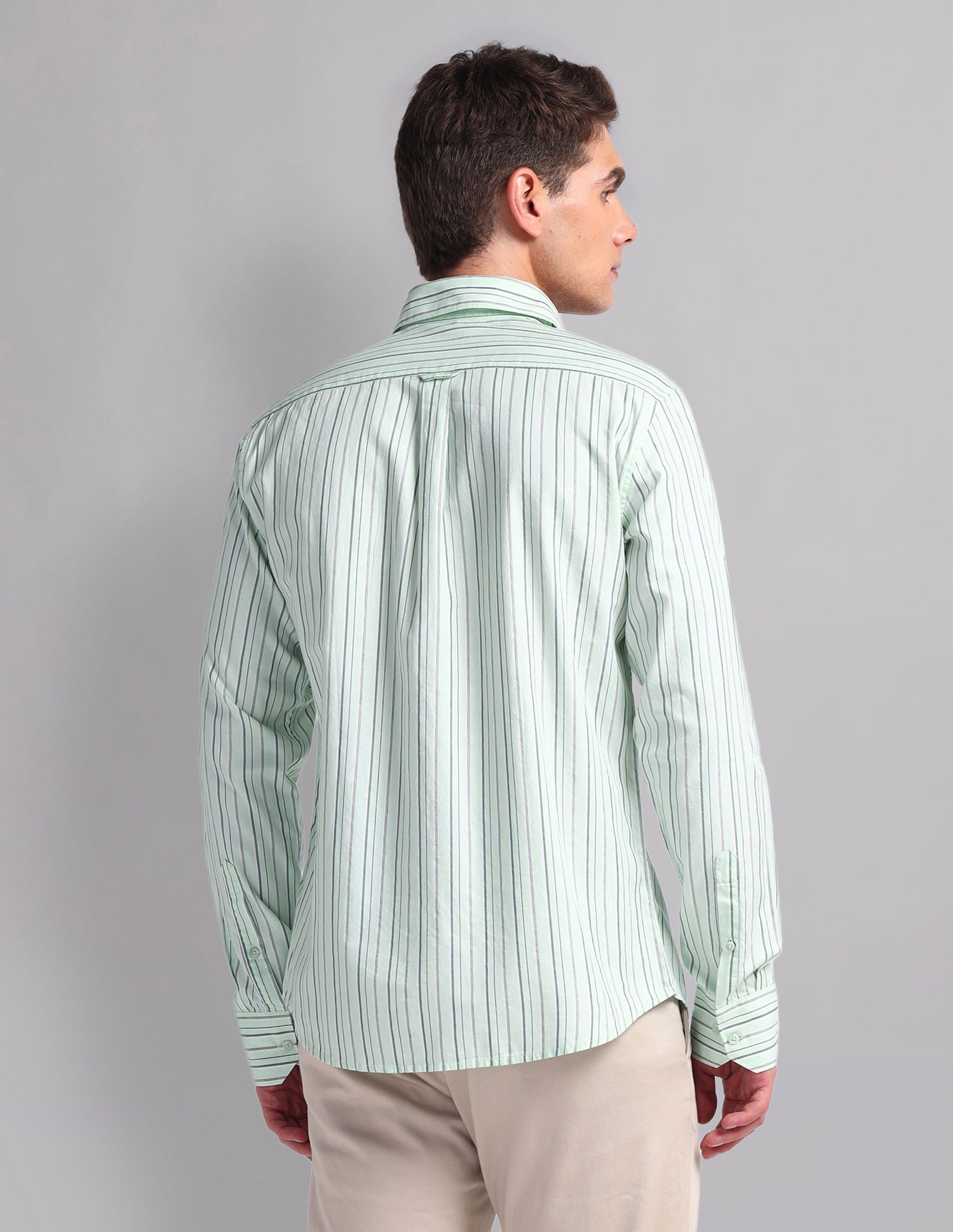 Urban Adventure Vertical Striped Cotton Shirt