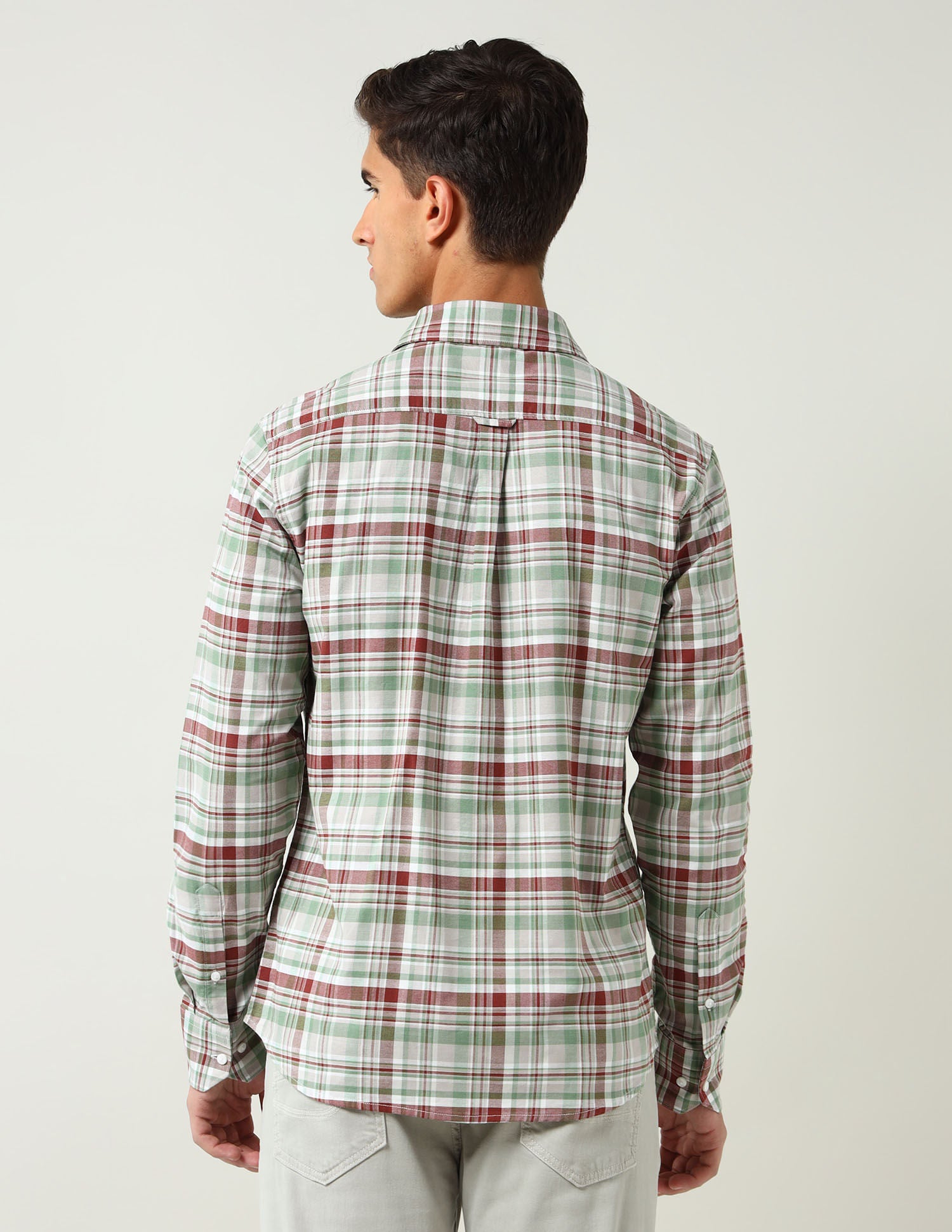 City Chronicles Modern Slim Fit Tartan Checked Shirt