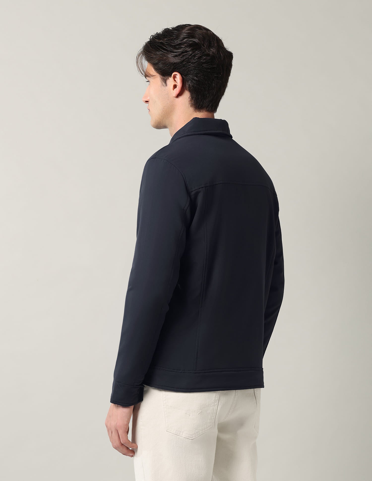 Solid Regular Fit Reversible Jacket