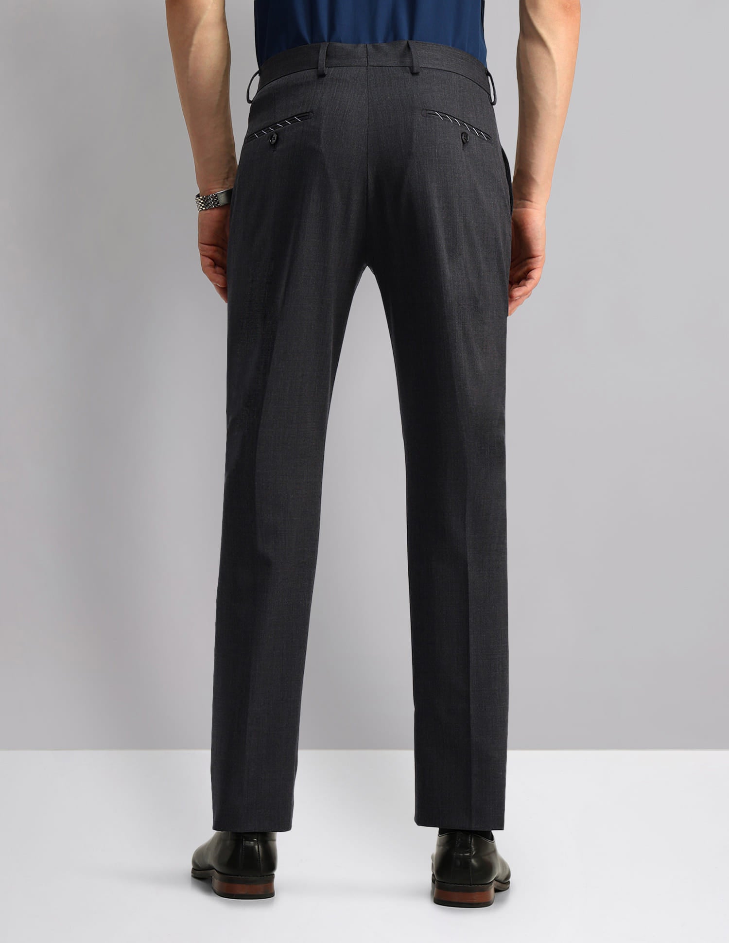 Regulat fit Twill Formal Trousers