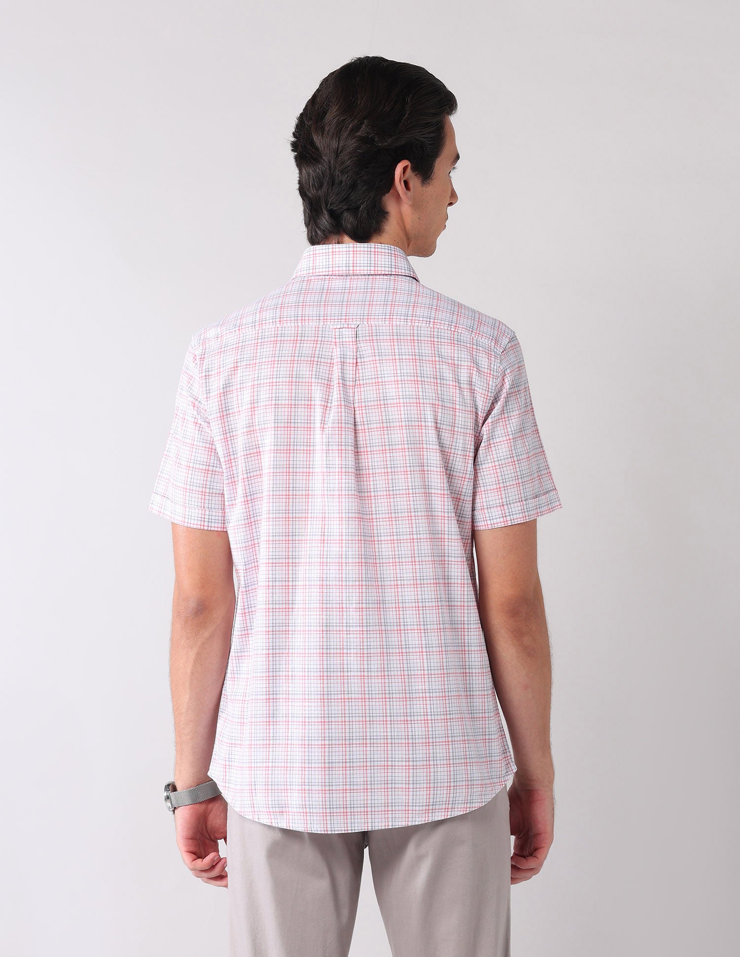 City Chronicles Modern Slim Fit Tartan Checked Shirt
