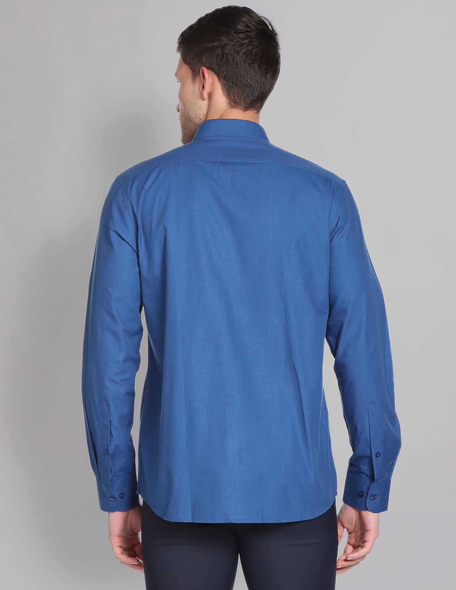 Power Heritage Solid Cotton Formal Shirt with Cutaway Collar