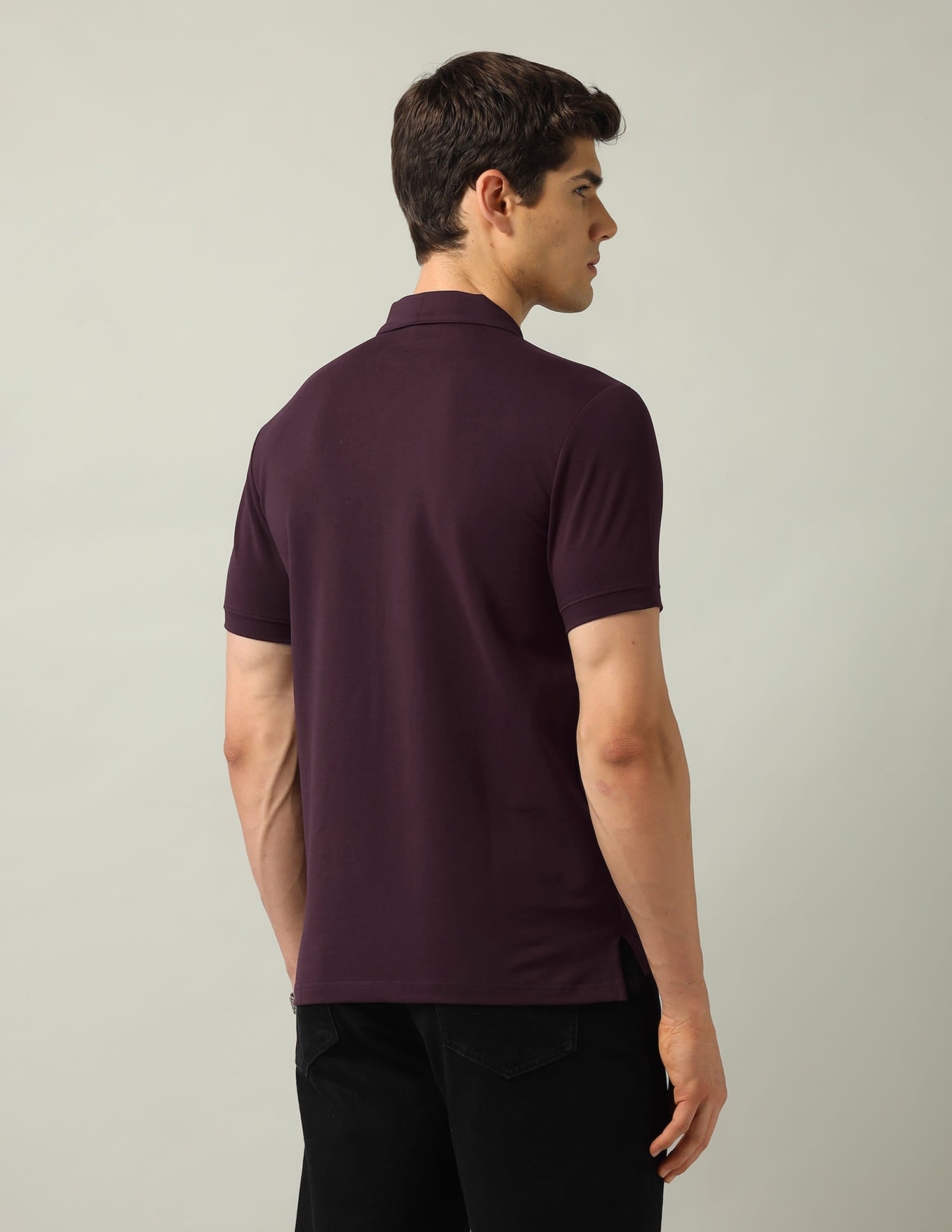 Solid Modern Slim Fit Polo Shirt