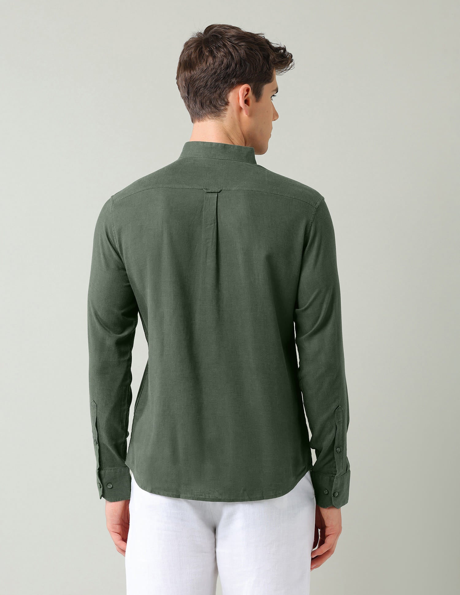 Solid Slim Fit Shirt 2