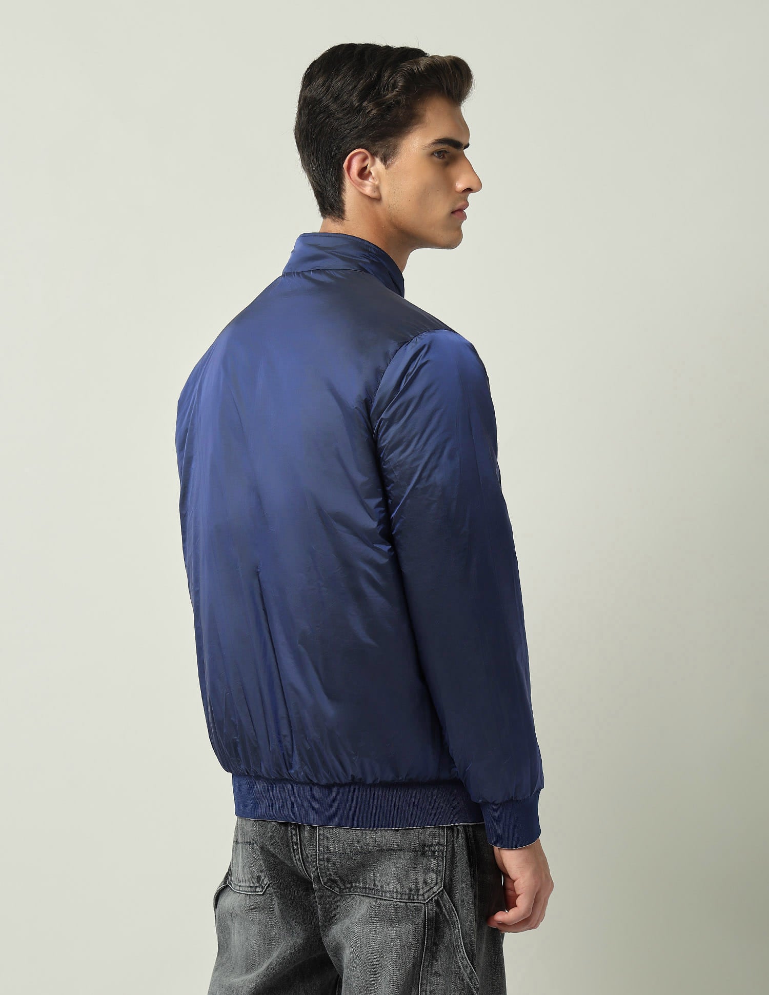 Reversible Regular Fit Bomber Jacket