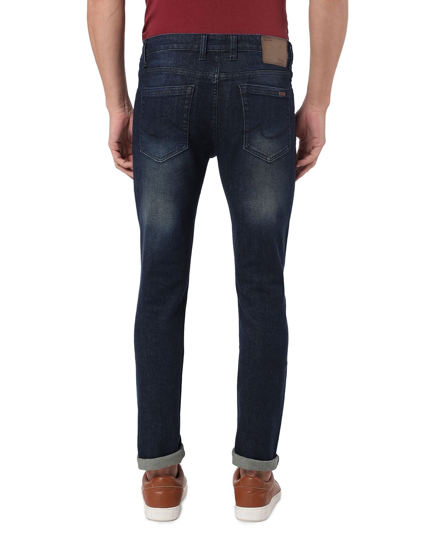 Slim Fit Mid Rise Jeans