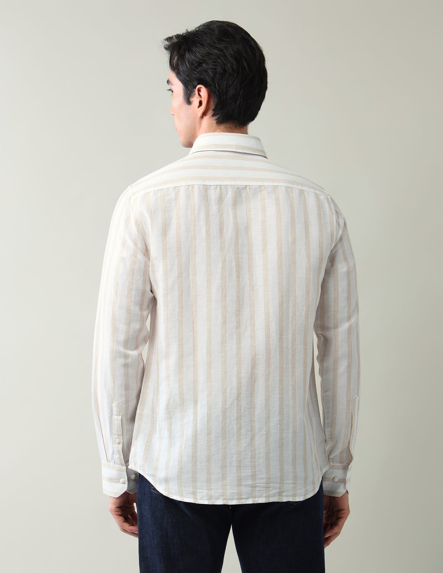 Vertical Striped Slim Fit Shirt