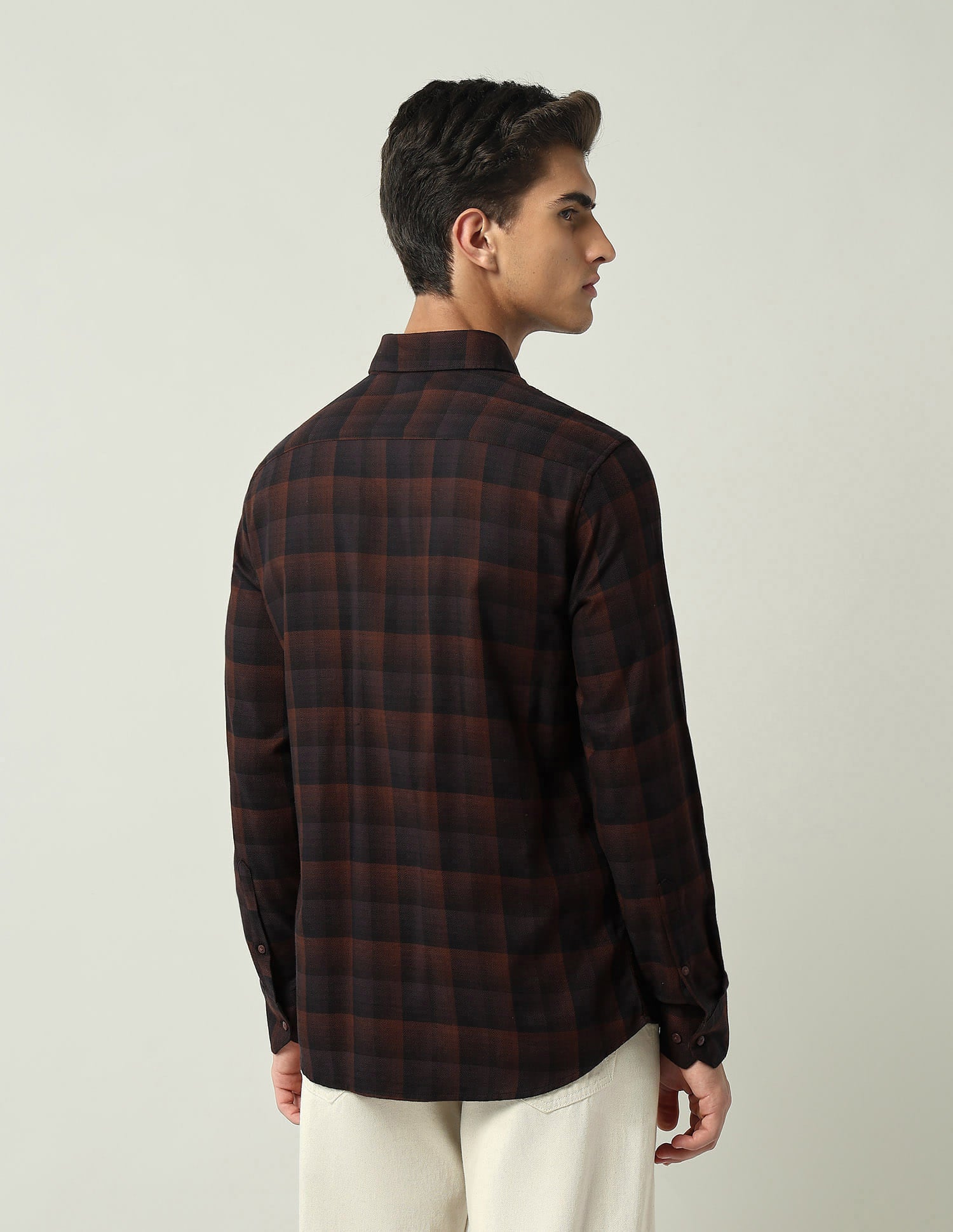 Tartan Checked Twill Comfort Fit Shirt