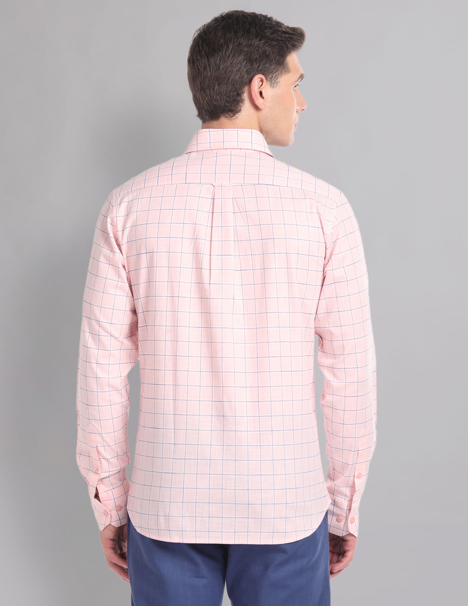Modern-Edged Tartan Check Cotton Summer Shirt