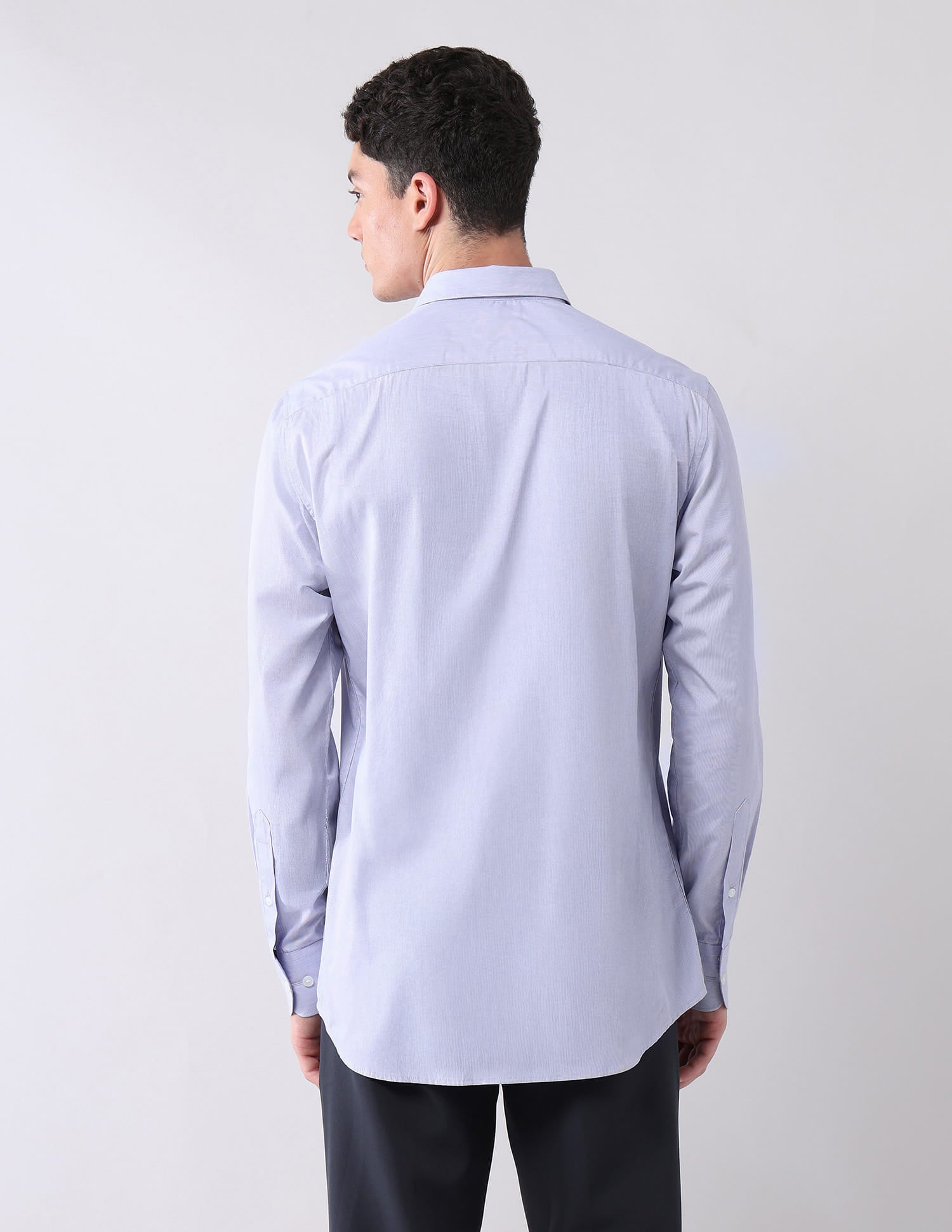 Wardrobe-Coded Regular Fit Vertical Striped Shirt