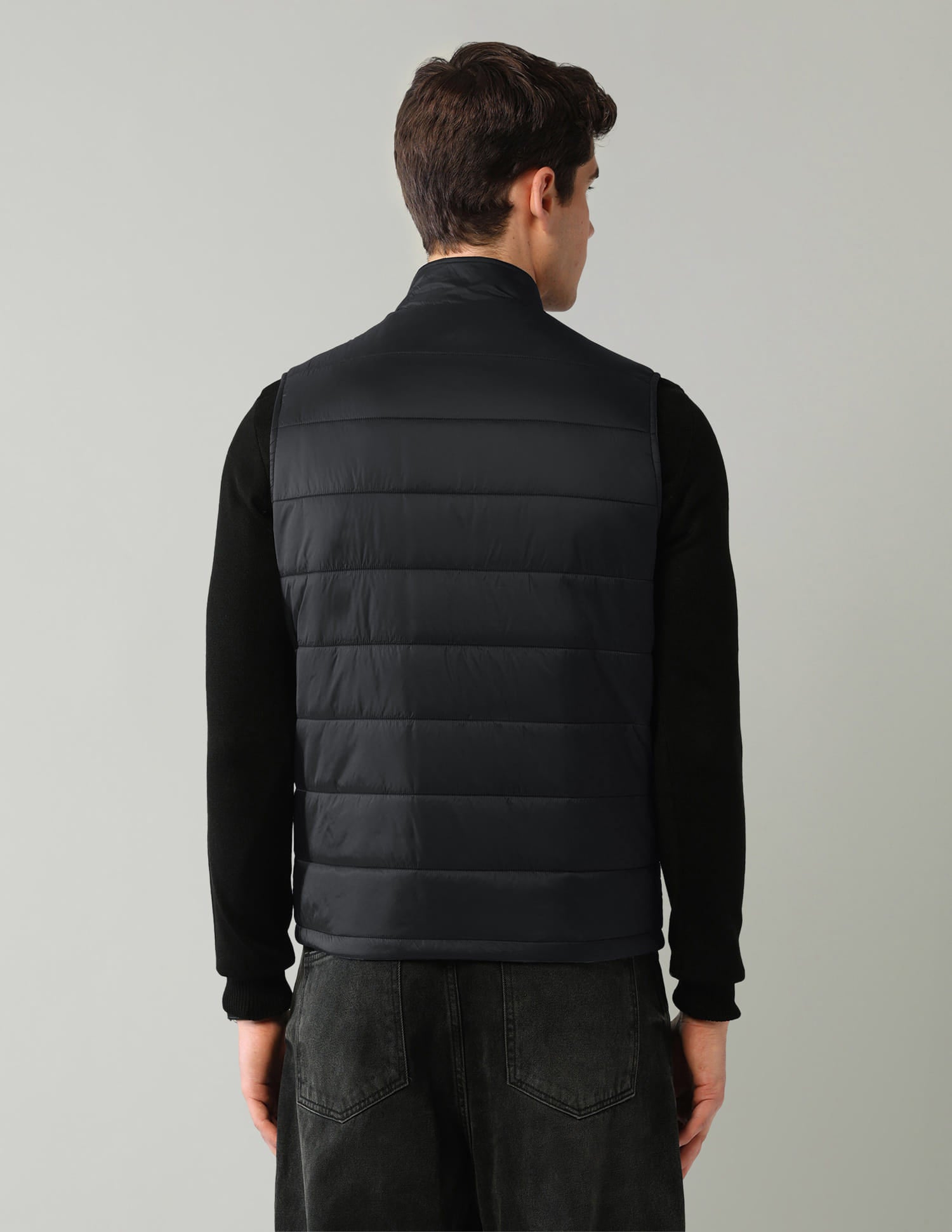 Solid Regular Fit Puffer Jacket