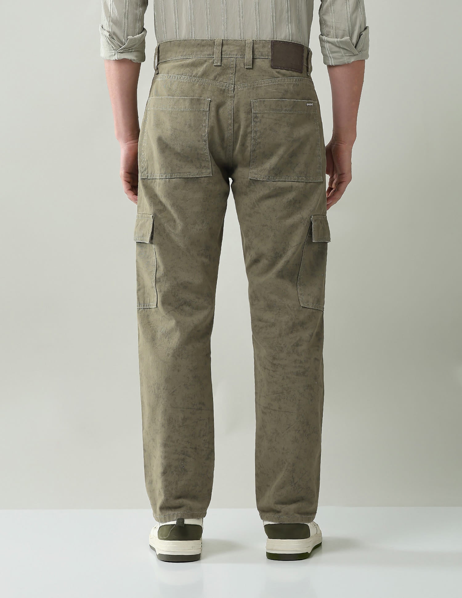 Textured Comfort Fit Cargos