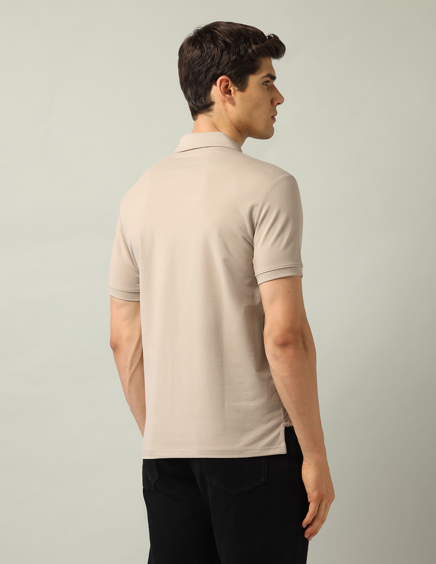 Solid Modern Slim Fit Polo Shirt