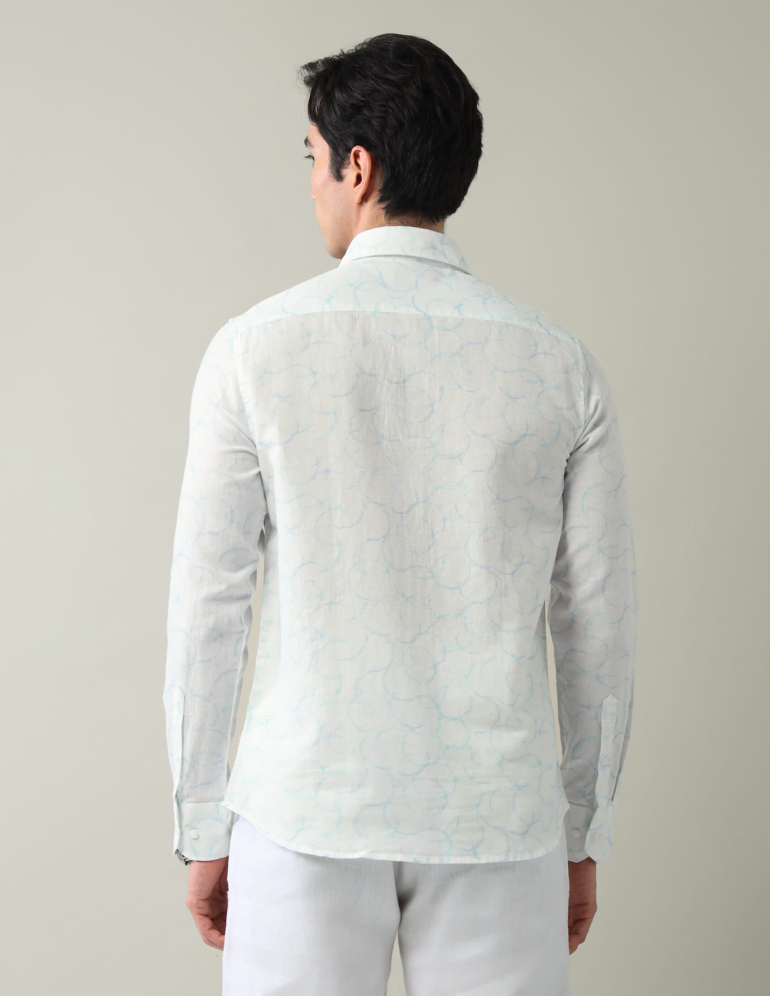 Sophisticated Geometric Print Slim Fit Shirt