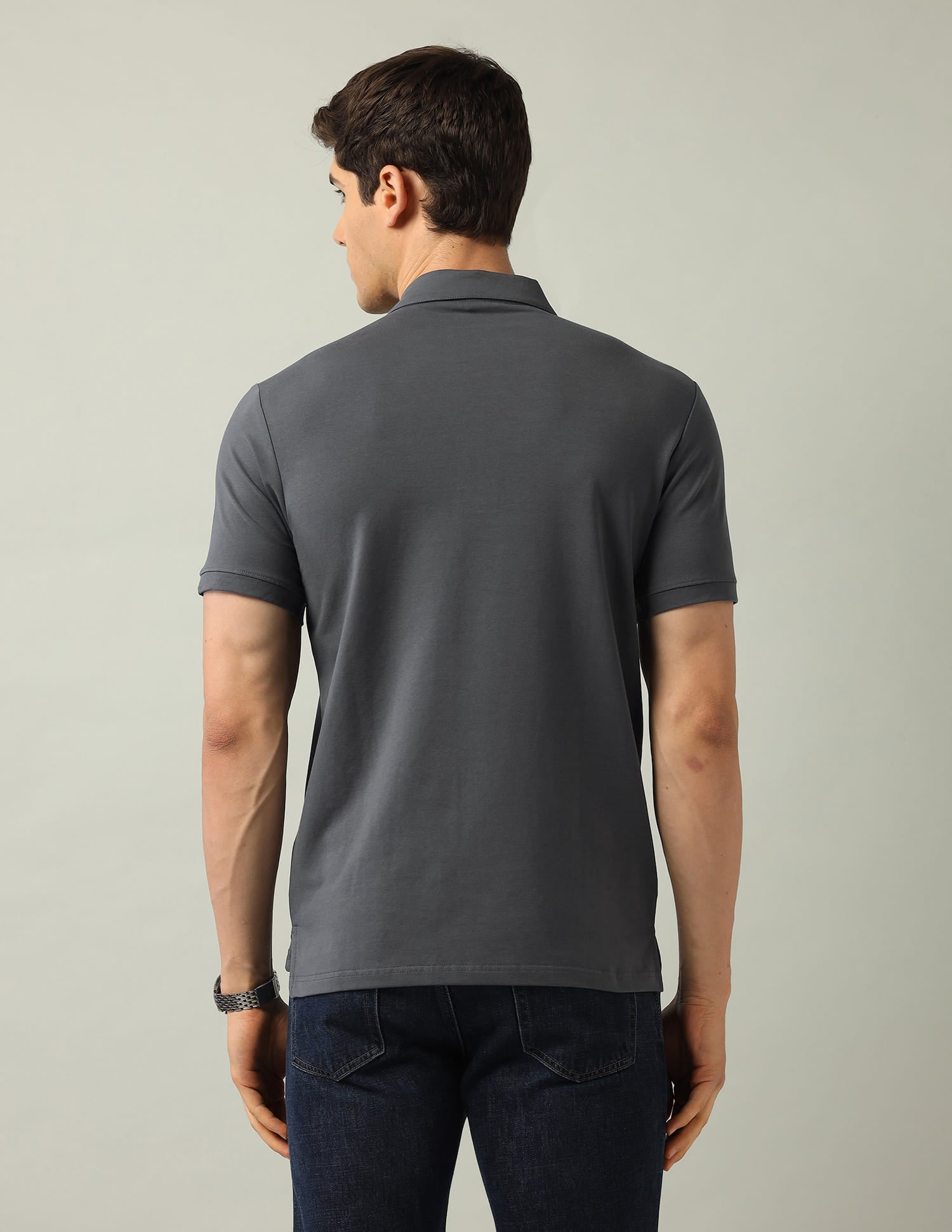 Solid Modern Slim Fit Polo Shirt