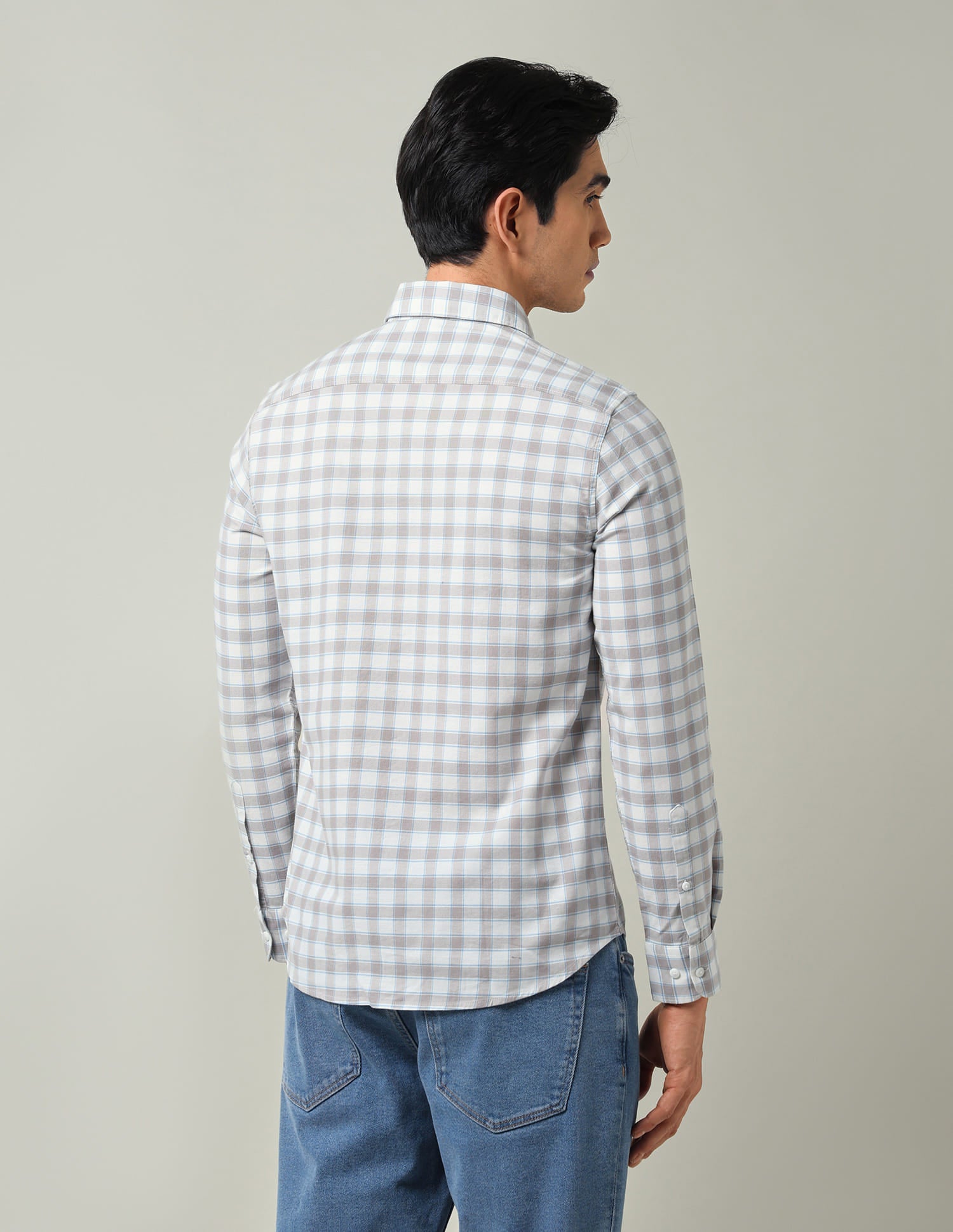 Modern Luxe: Grid Tattersall Checked Slim Fit