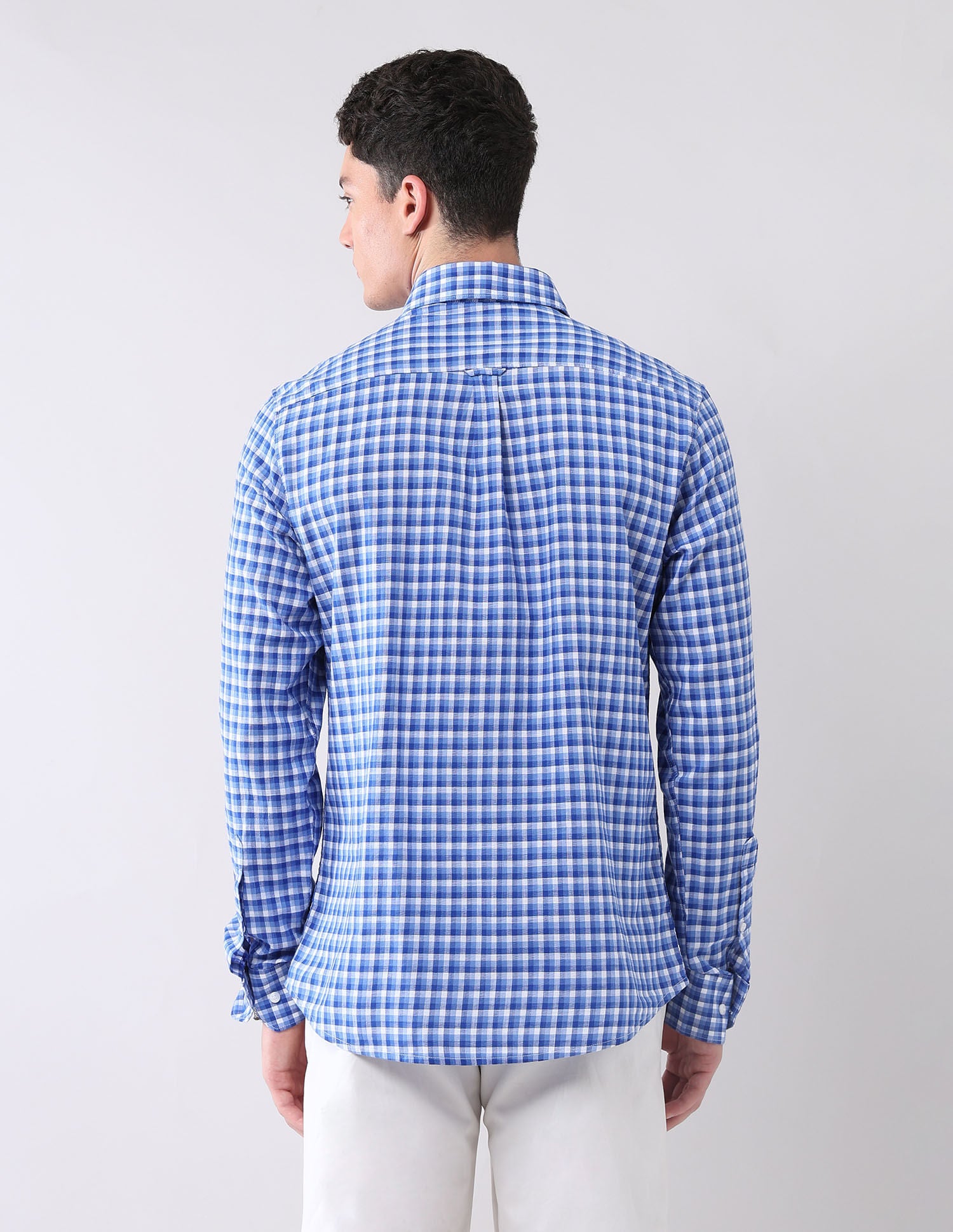 City Chronicles Modern Slim Fit Tartan Checked Shirt