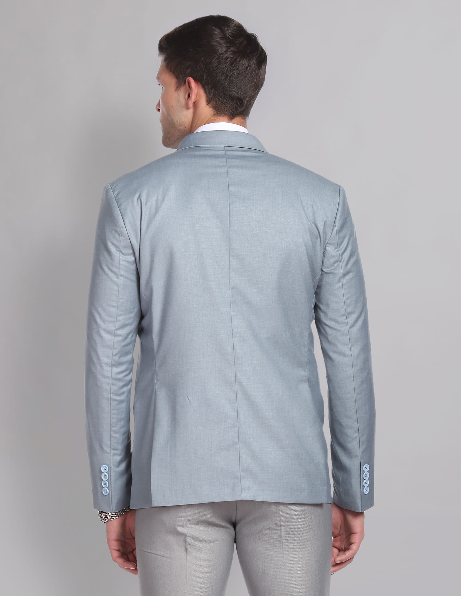 Twill Weave Heathered Formal Blazer