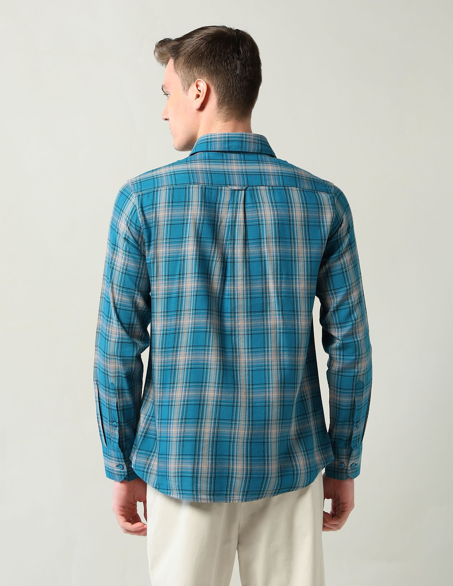 Modern Slim Fit Checked Shirt