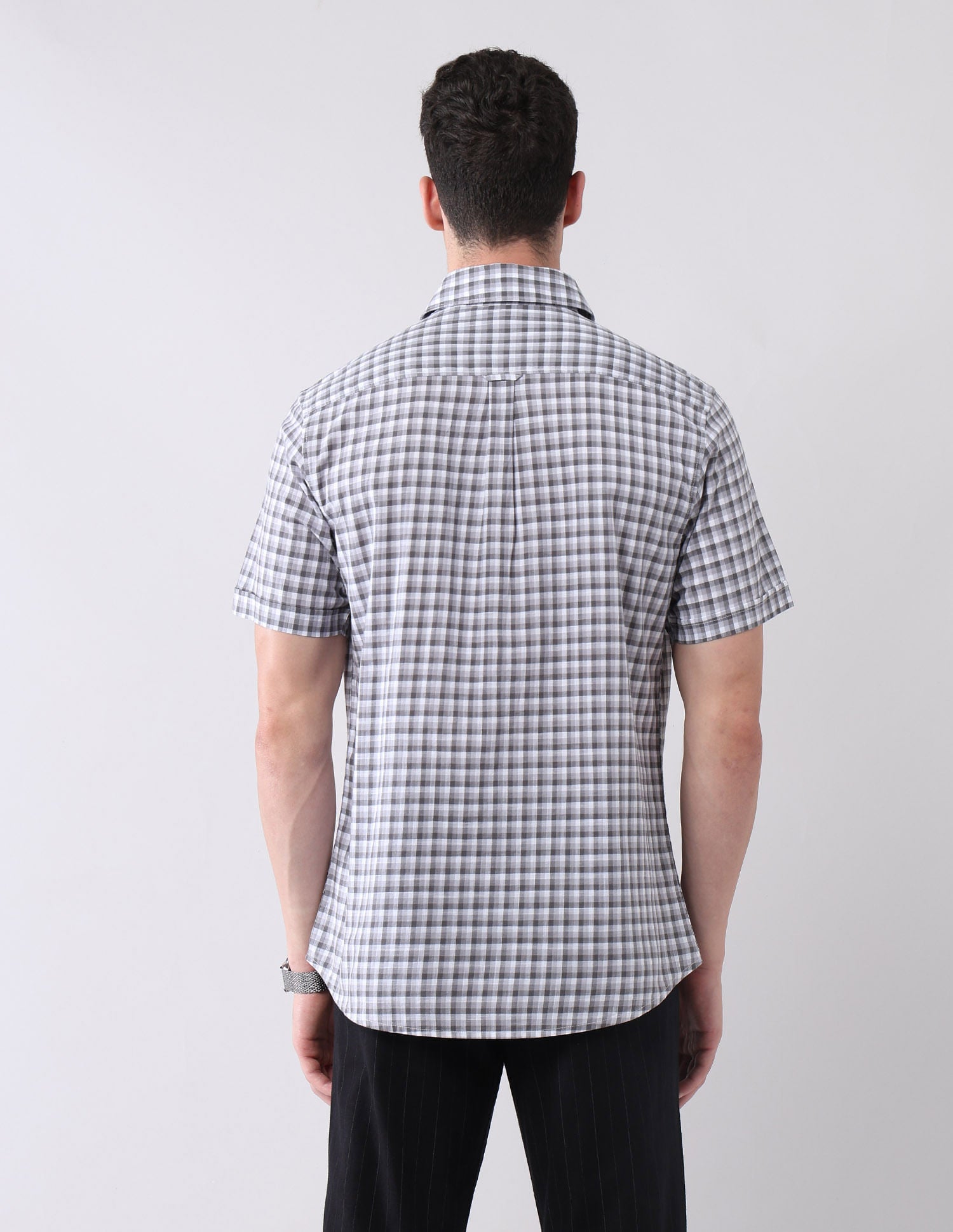 City Chronicles Modern Slim Fit Tartan Checked Shirt