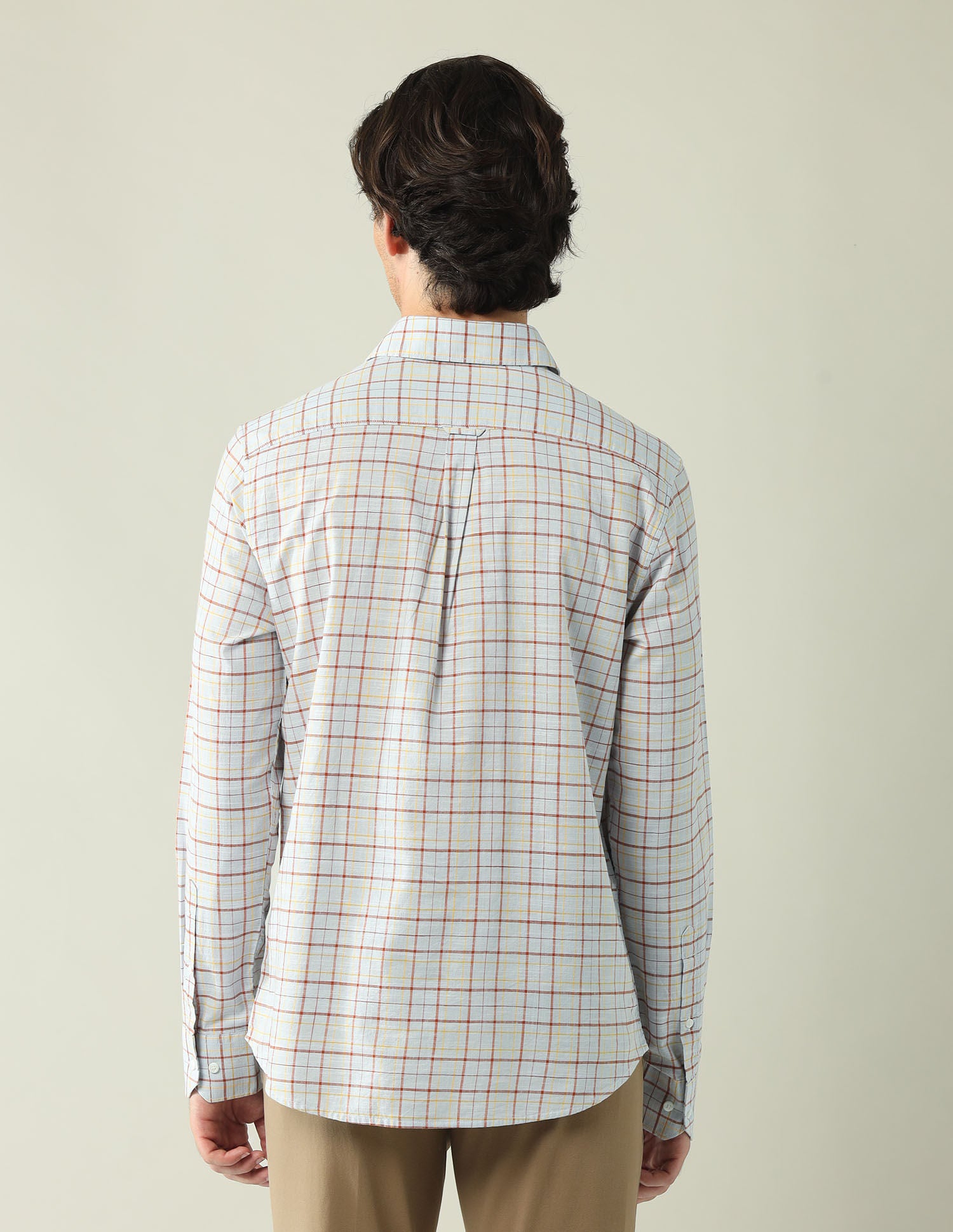 City Chronicles Modern Slim Fit Tartan Checked Shirt