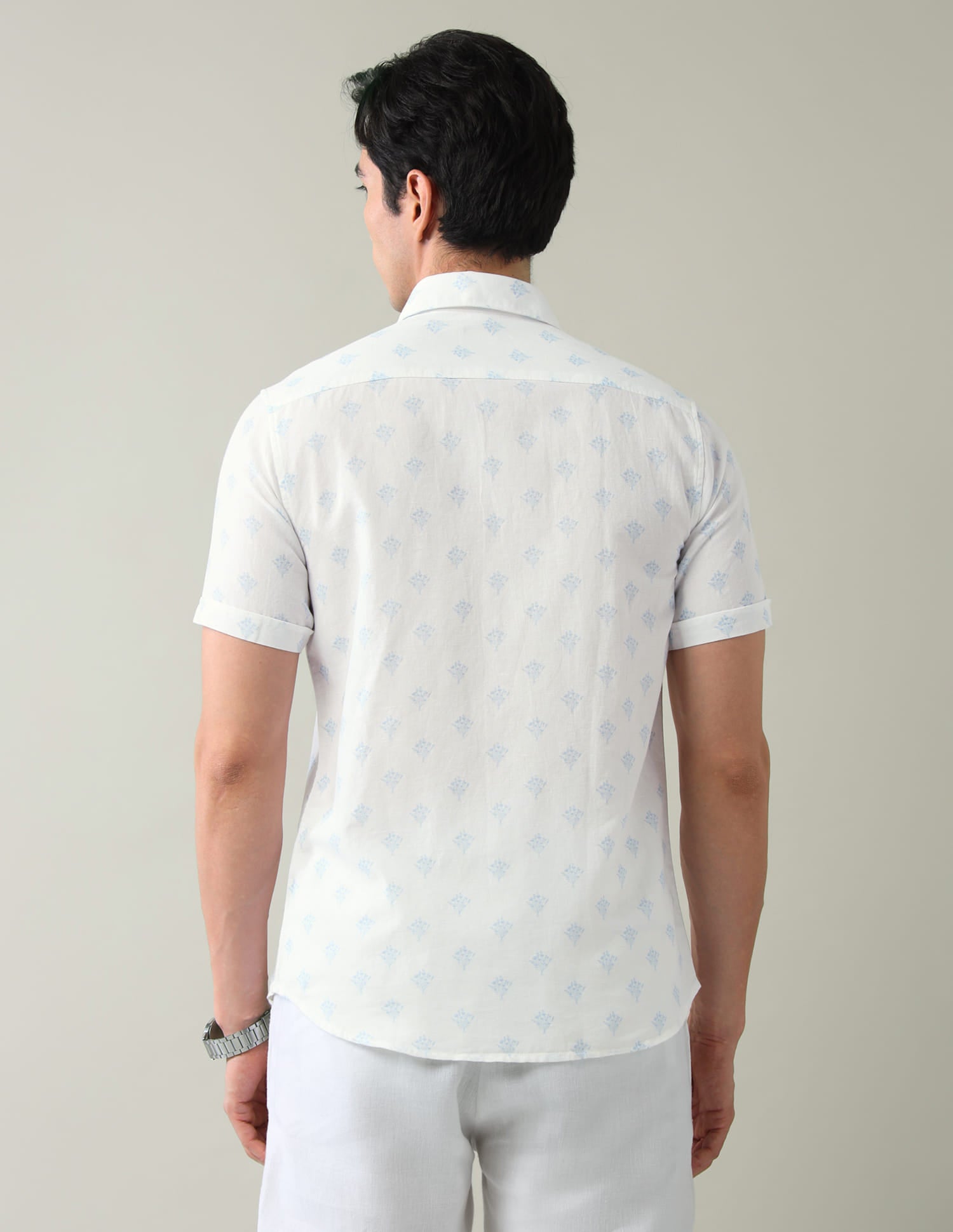 Paisley Print Regular Weave Slim Fit Shirt