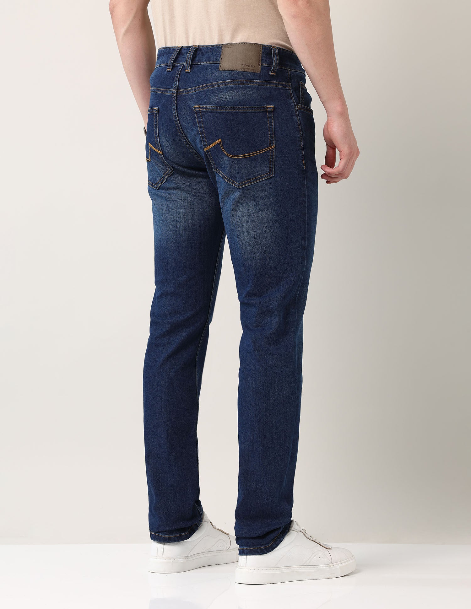 Easy-on slim Fit Mid Rise Jeans