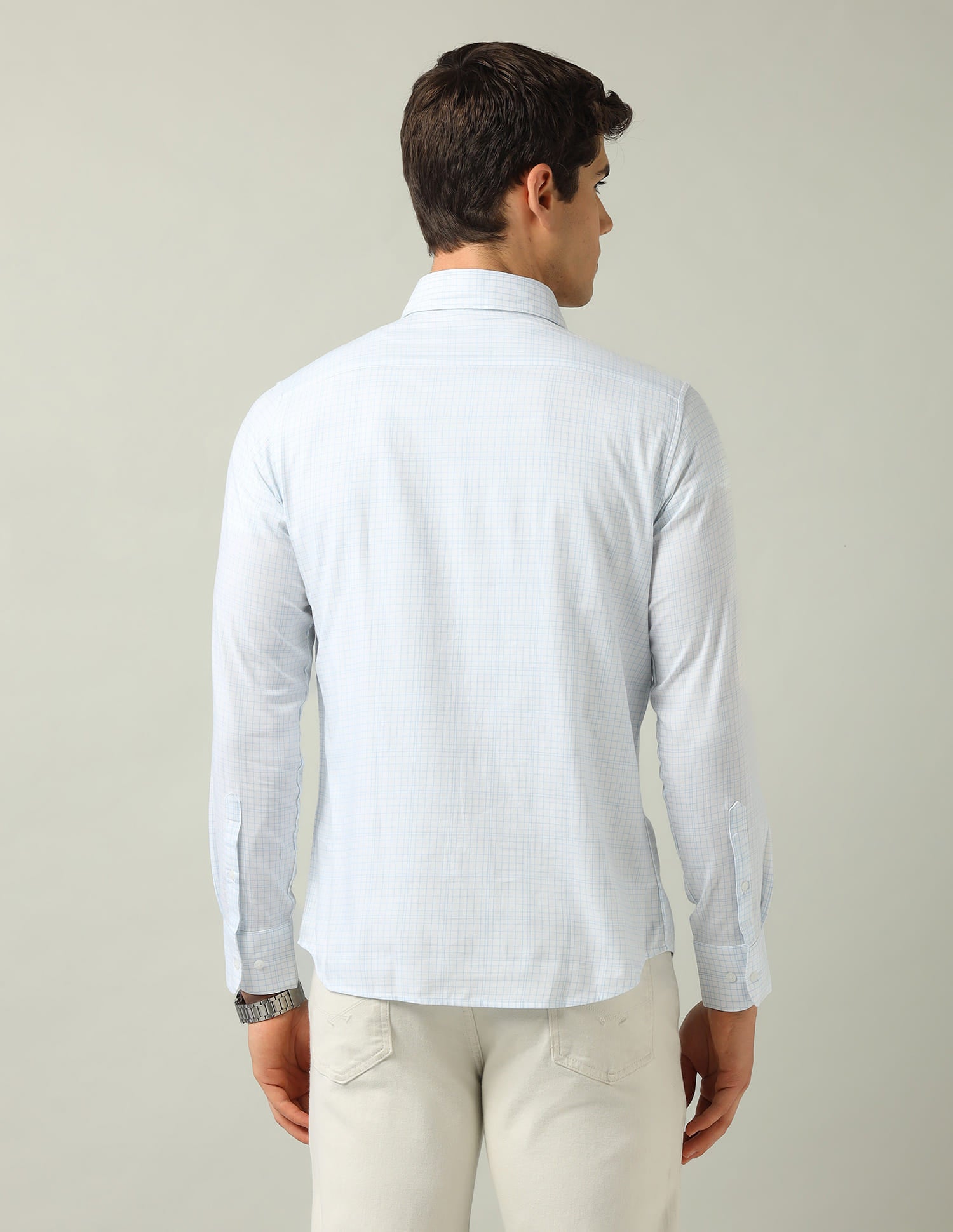 Graph Checked Modern Slim Fit Shirt
