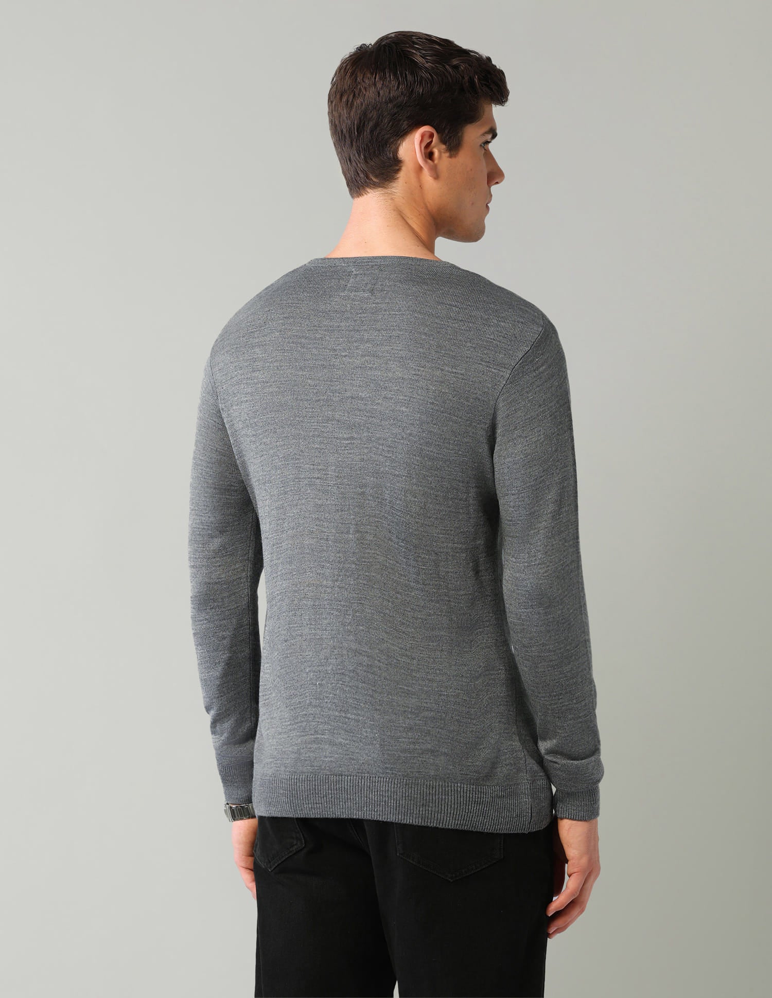 Solid Mens Sweater