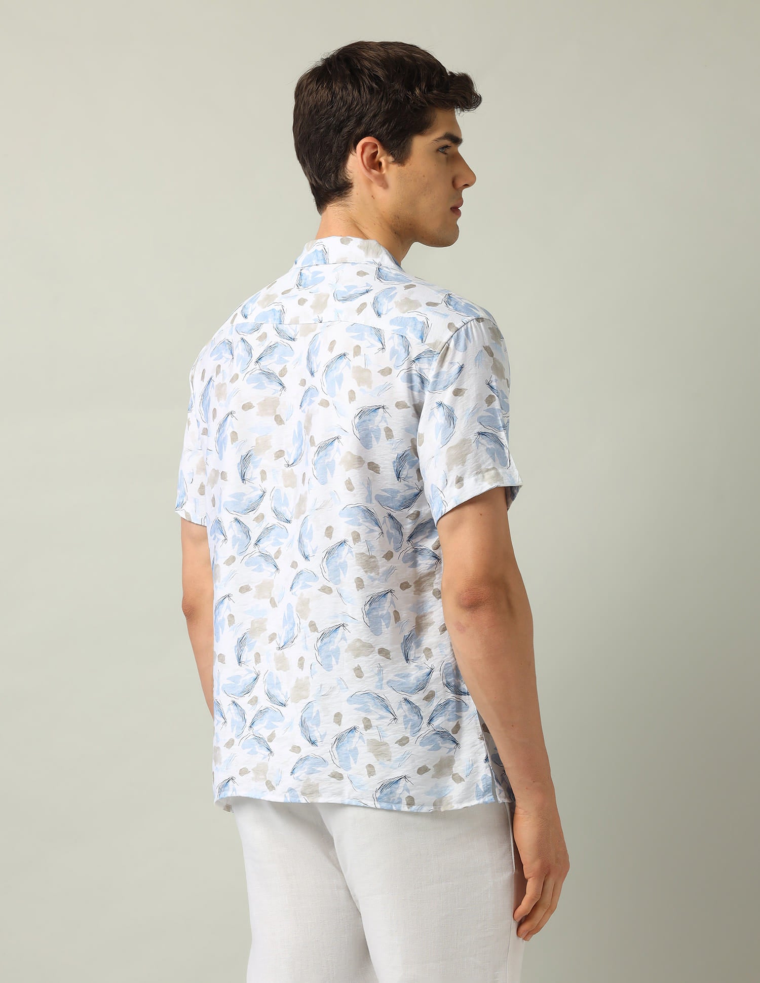 Abstract Printed Modern Slim Fit Shirt