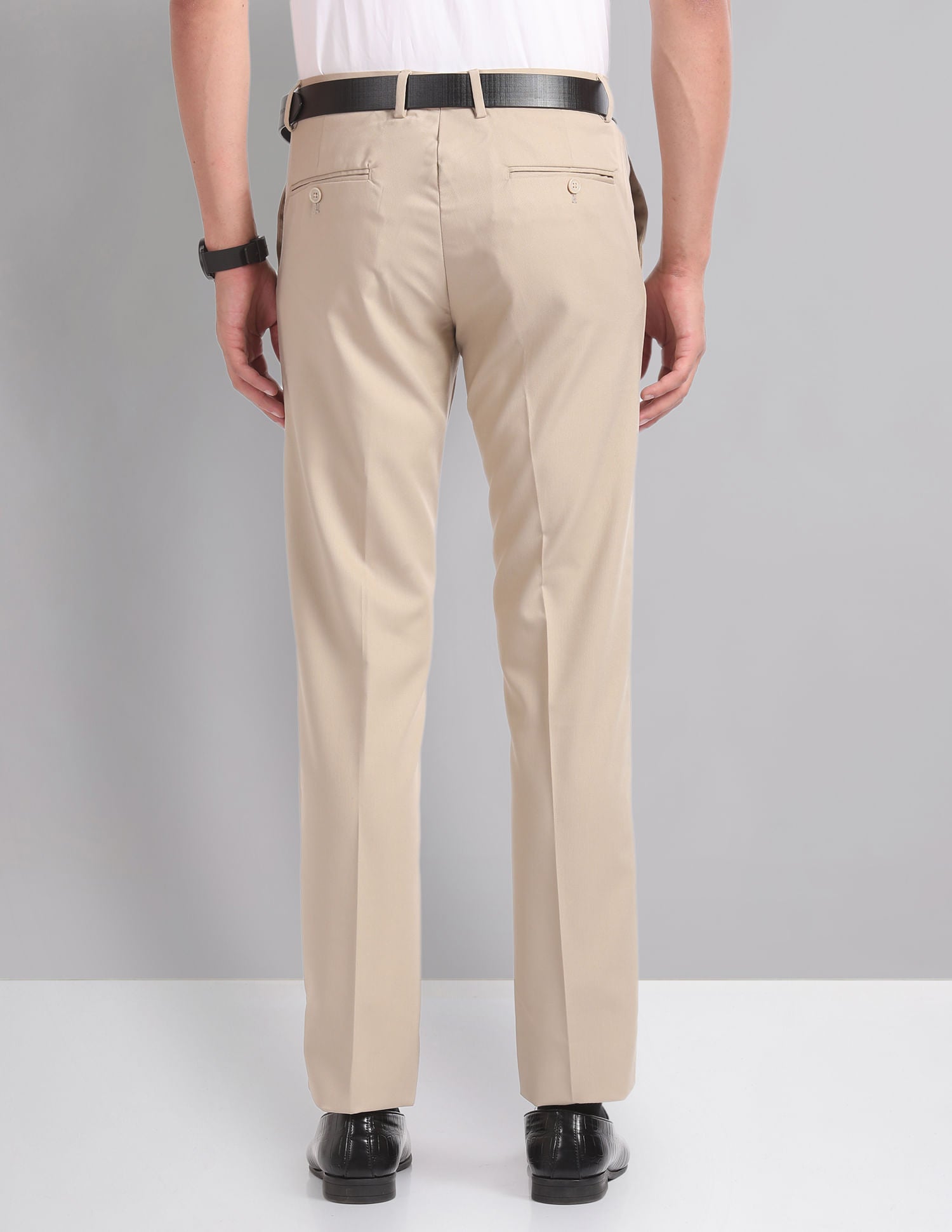 Classic Slim Fit Dobby Formal Trousers