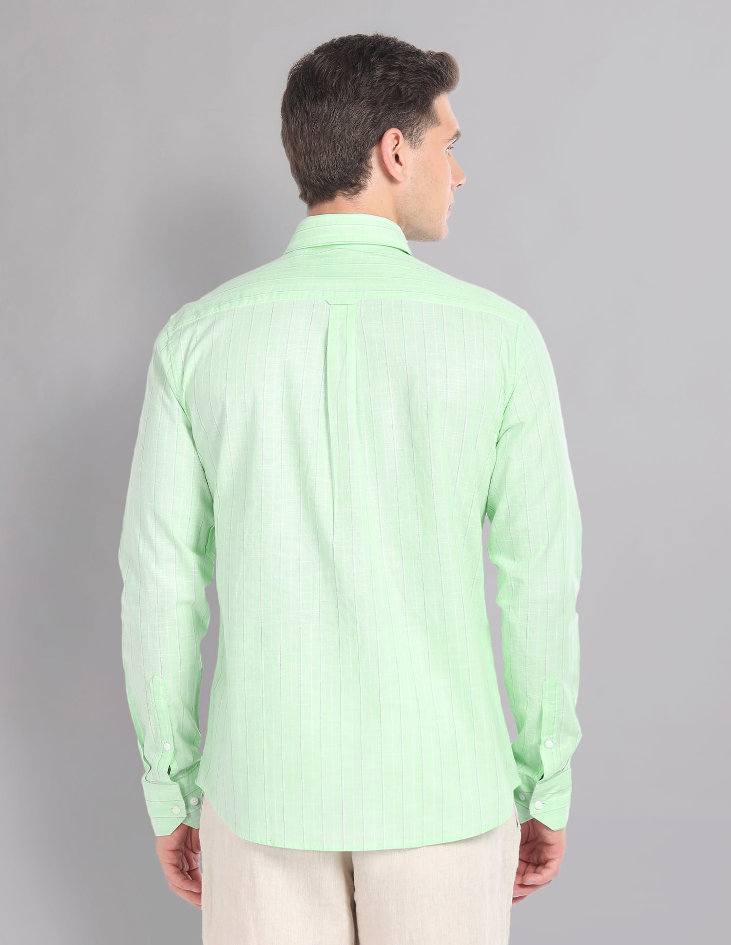 Regular & Vertical Stripe Pure Cotton Summer Shirt
