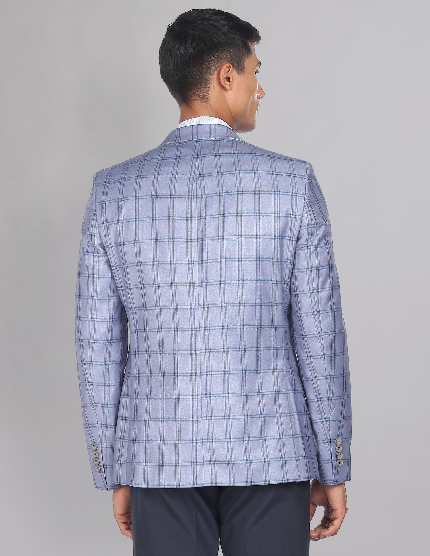 Tartan Check Twill Blazer