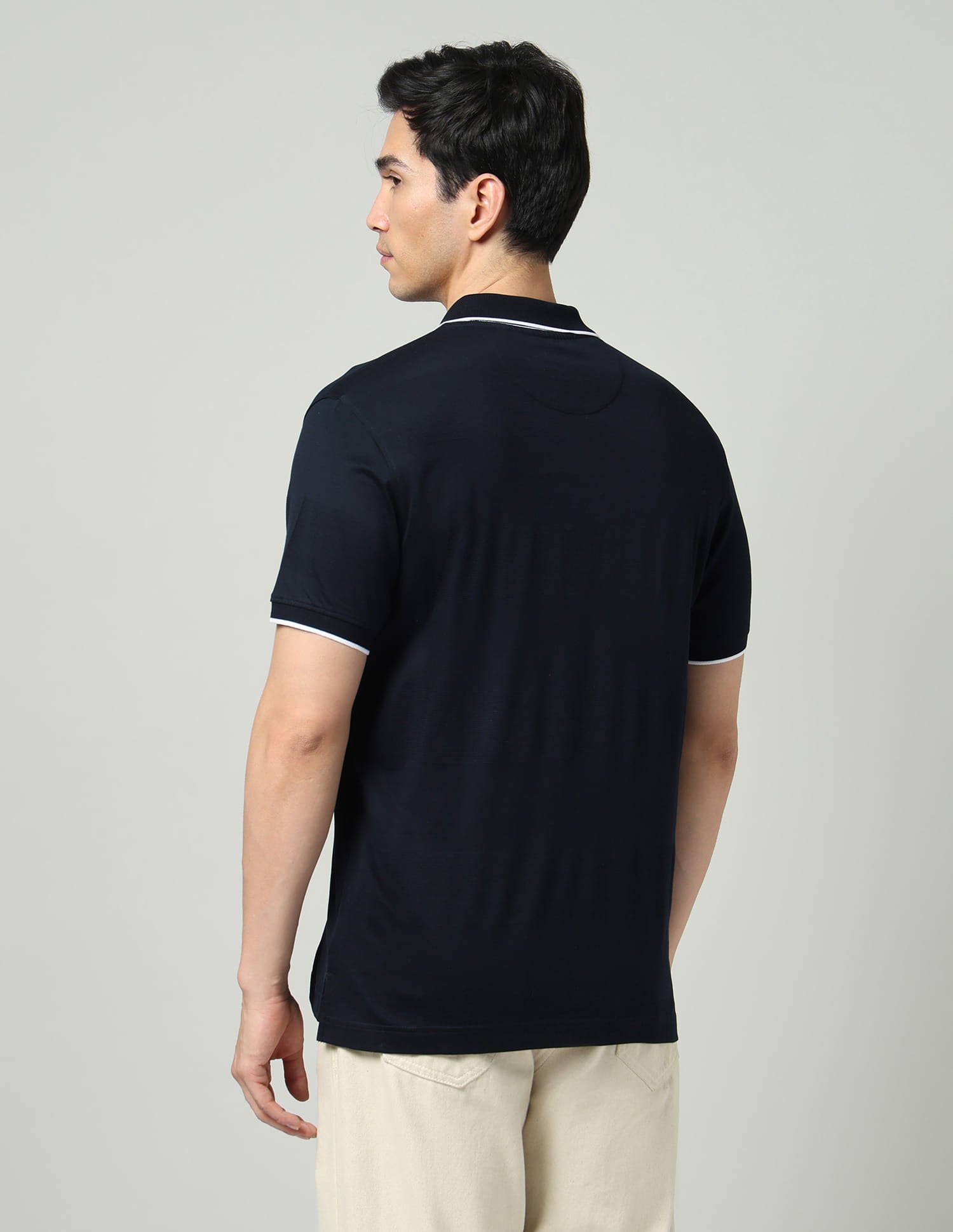 Regular Solid Slim Fit Polo Shirt