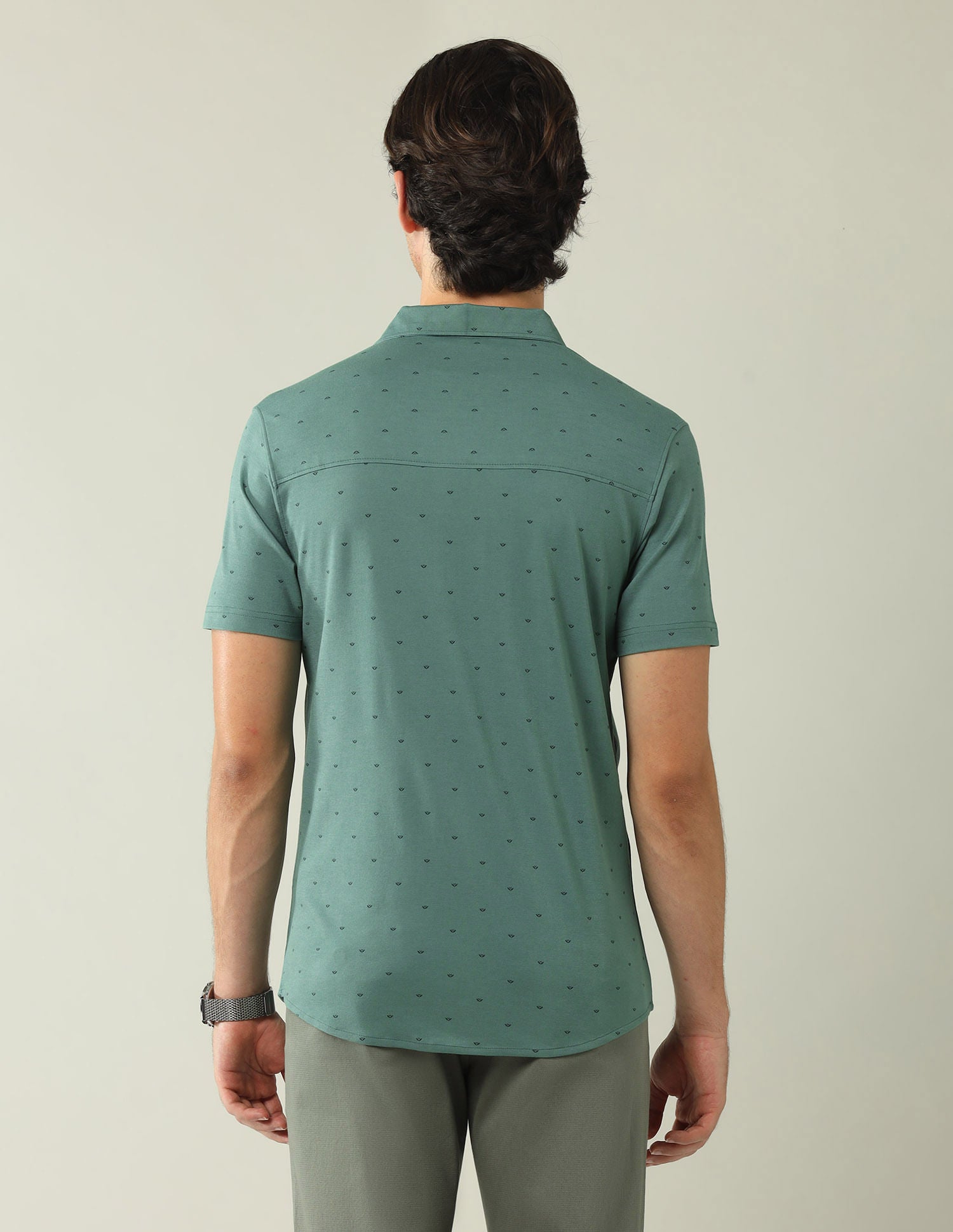 Regular Slim Fit All-Over Printed Shirt