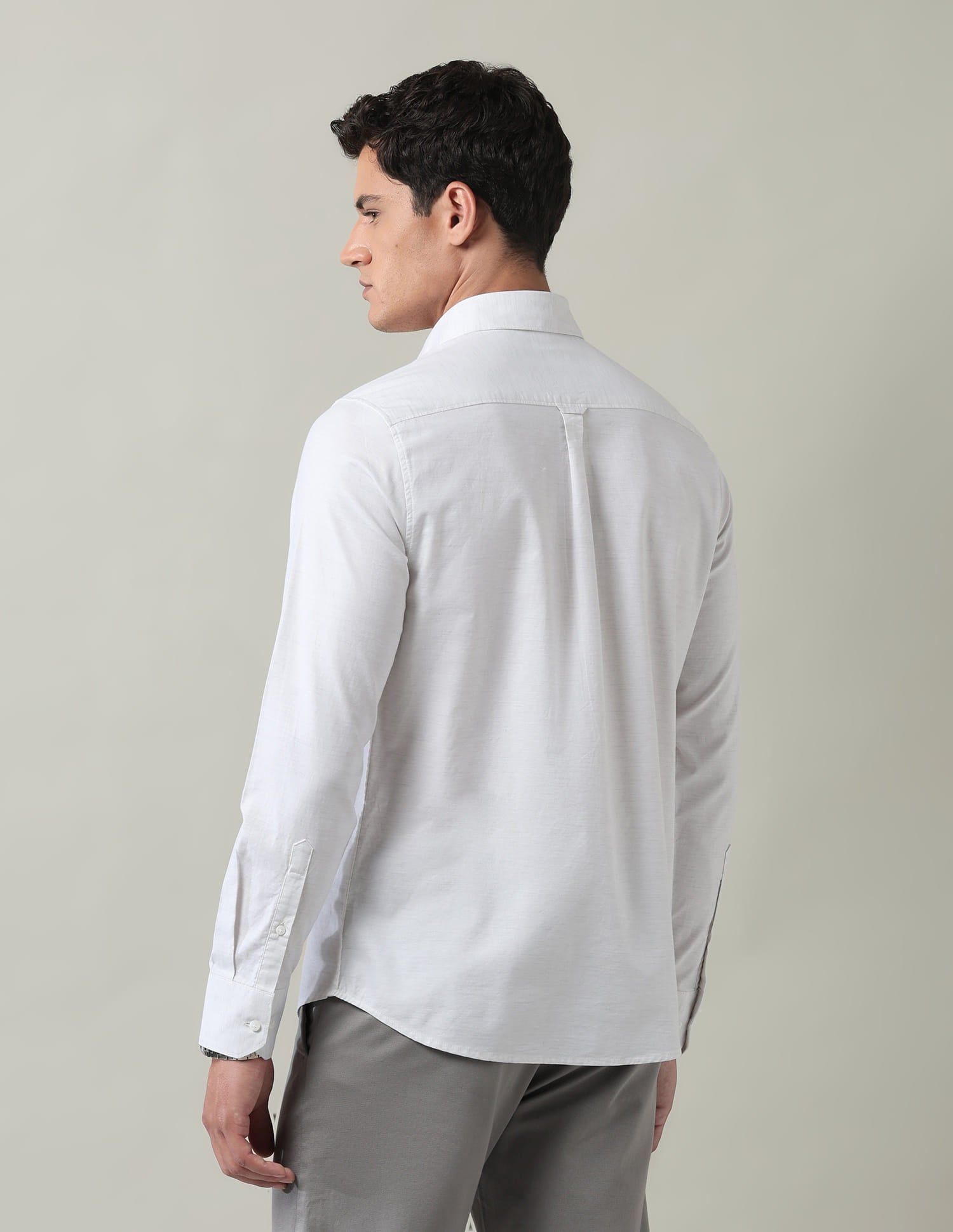 Solid Slim Fit Twill Shirt
