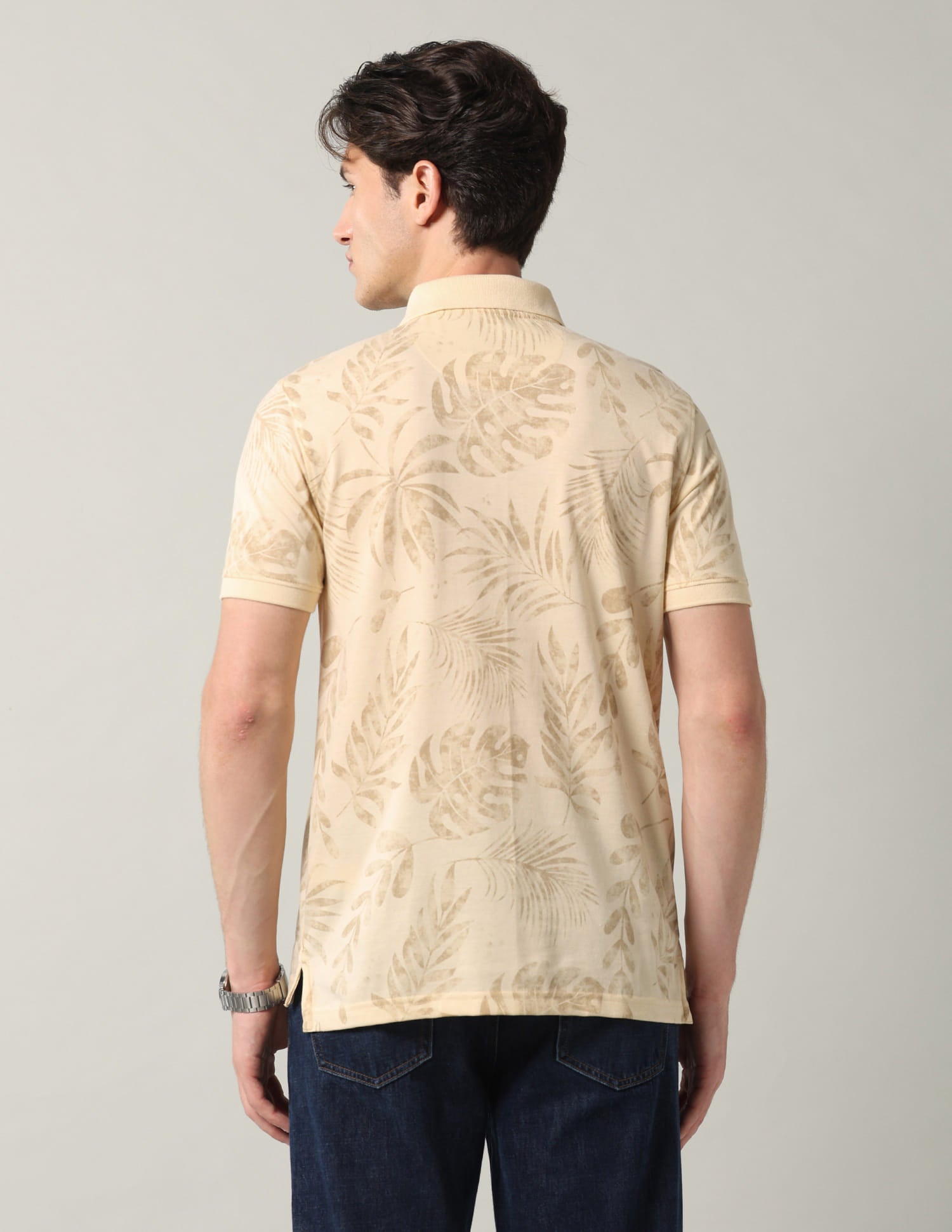 Tropical Printed Polo Shirt