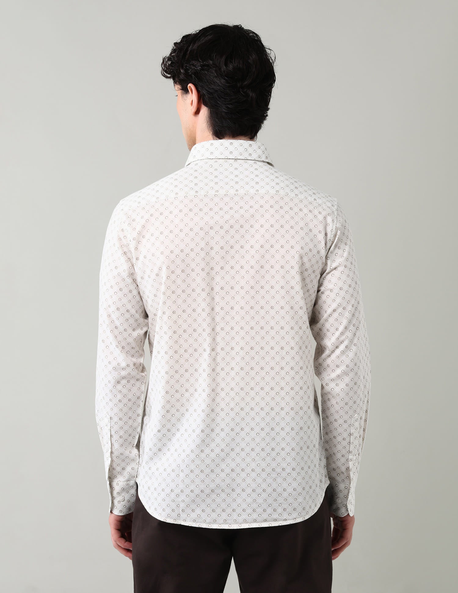 Geometric Printed Slim Fit Shirt